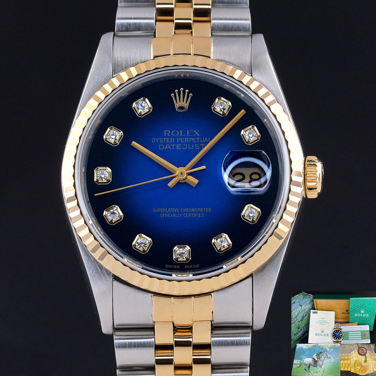 Rolex Datejust 36 16233 (2001) - 36 mm Gold/Steel case (1/7)