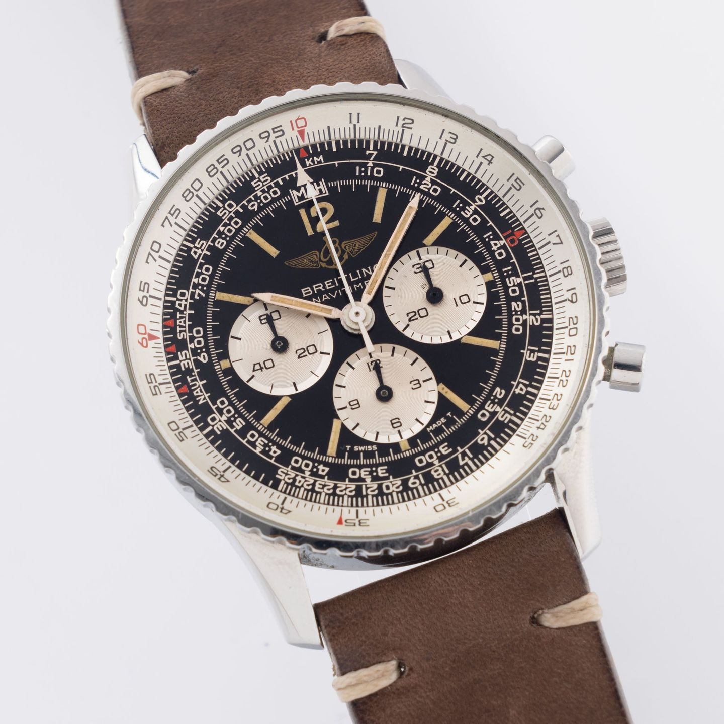Breitling Navitimer Cosmonaute 81600 (Unknown (random serial)) - Black dial 41 mm Steel case (4/7)