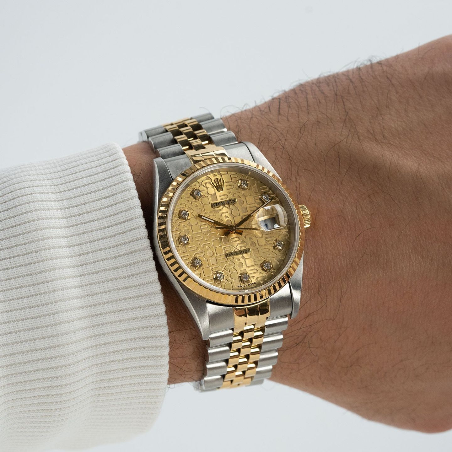 Rolex Datejust 36 16233 (1995) - 36mm Goud/Staal (6/7)