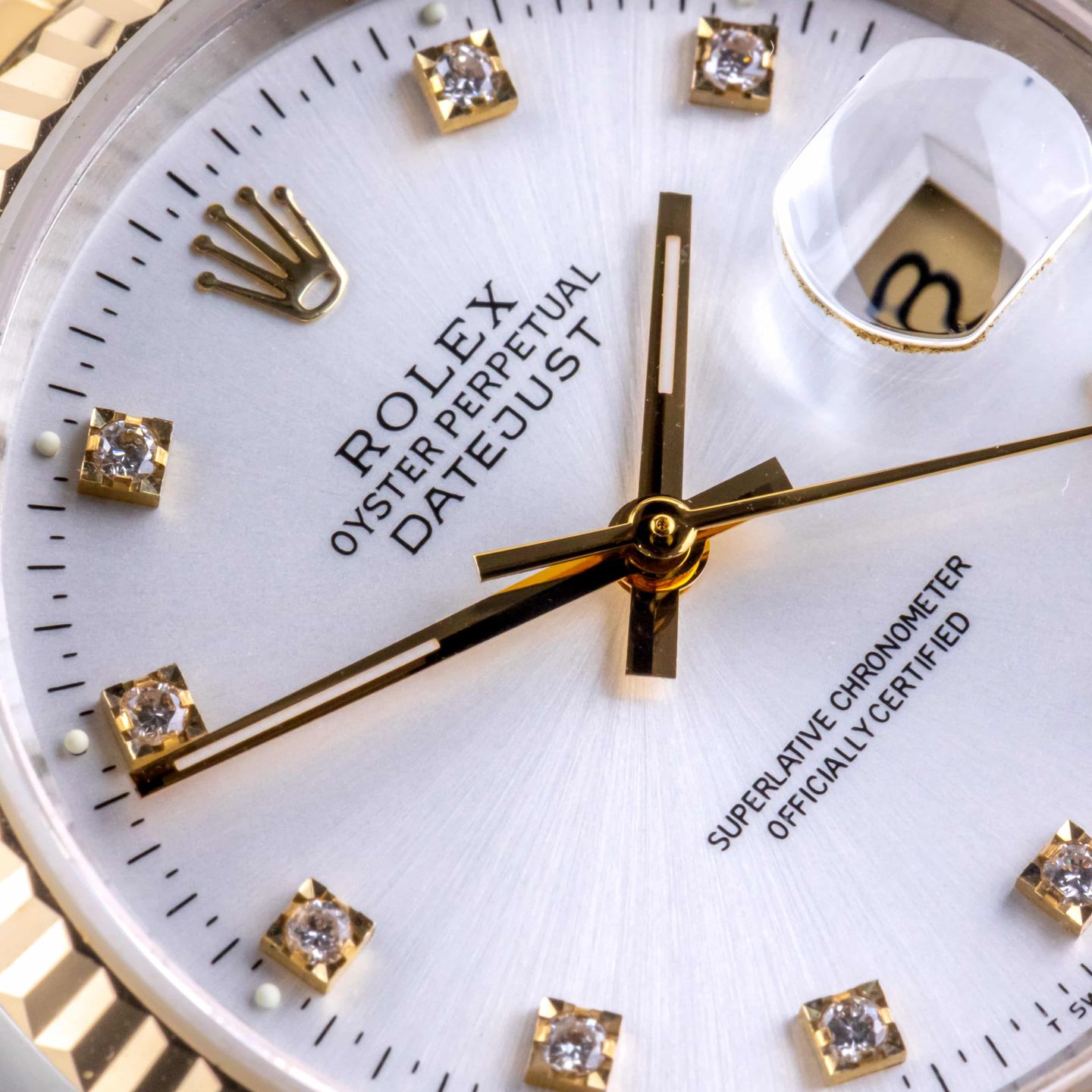 Rolex Datejust 36 16233 (1991) - White dial 36 mm Gold/Steel case (2/8)