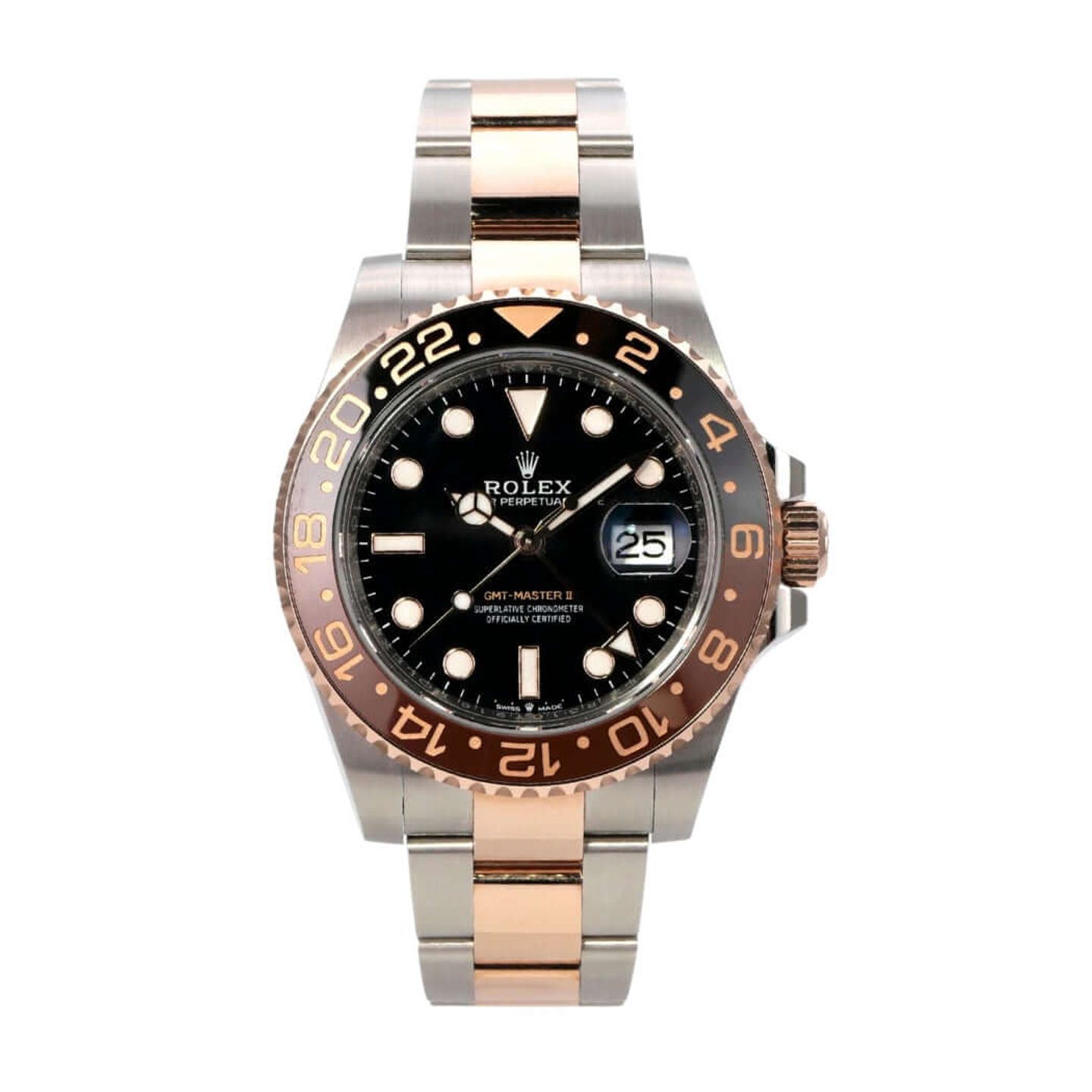 Rolex GMT-Master II 126711CHNR (2025) - Zwart wijzerplaat 40mm Goud/Staal (2/8)