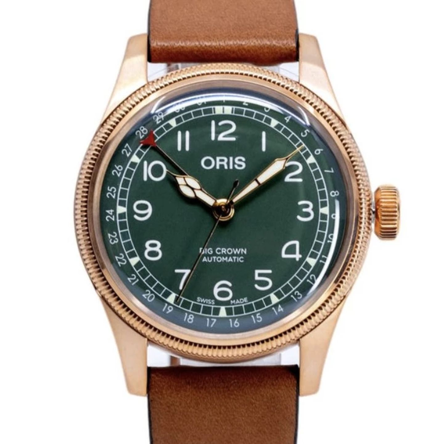 Oris Big Crown Pointer Date 01 754 7741 3167-07 5 20 58BR (2024) - Green dial 40 mm Bronze case (1/3)