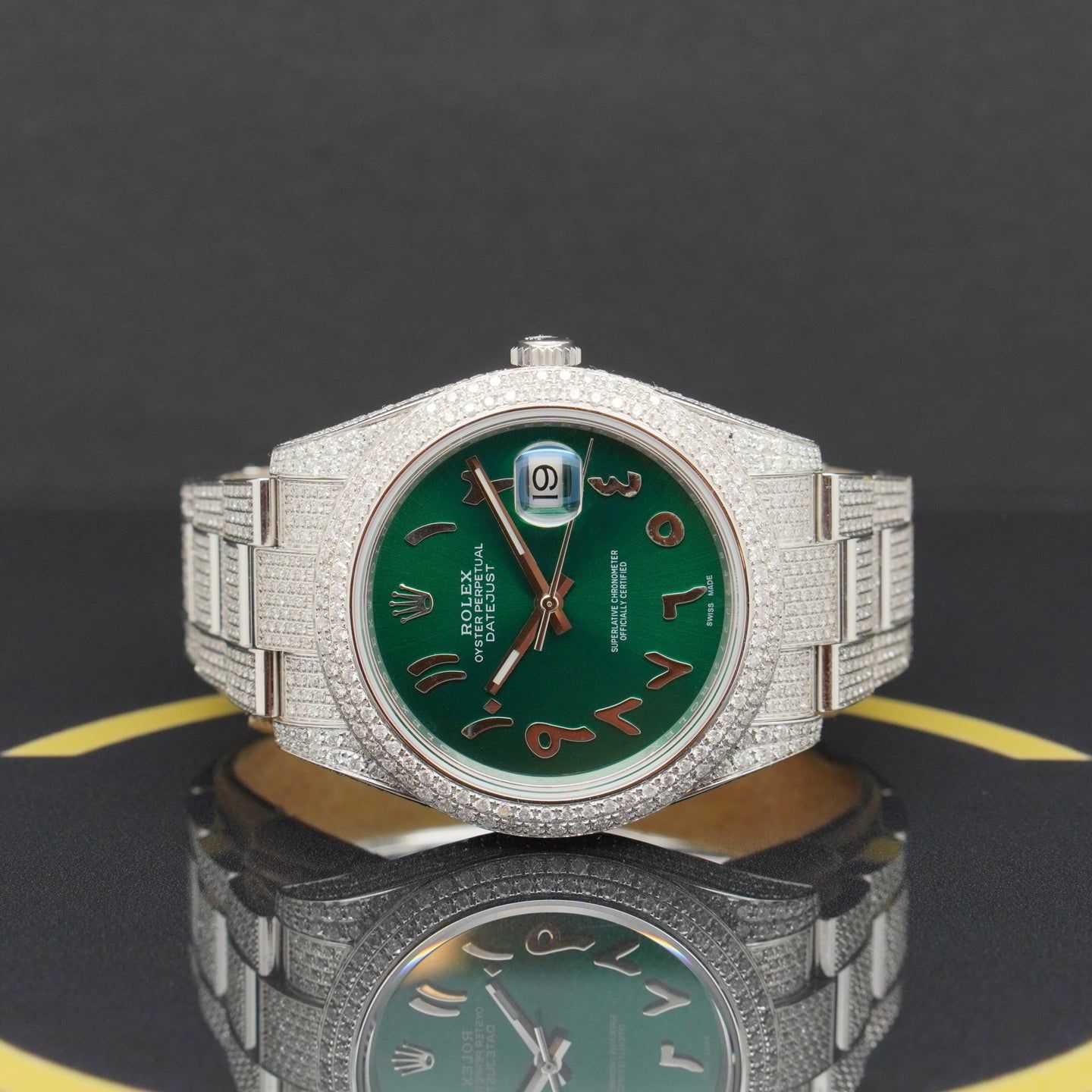 Rolex Datejust 41 126300 (2021) - Groen wijzerplaat 41mm Staal (4/7)