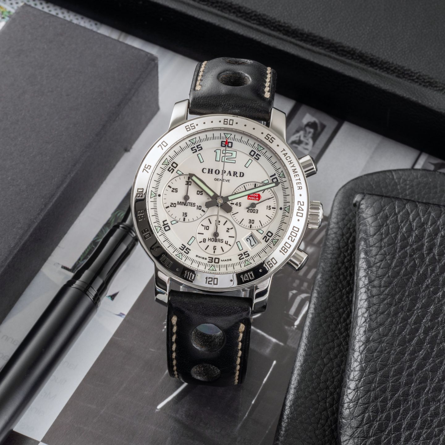 Chopard Mille Miglia 8932 (2003) - White dial 40 mm Steel case (1/8)