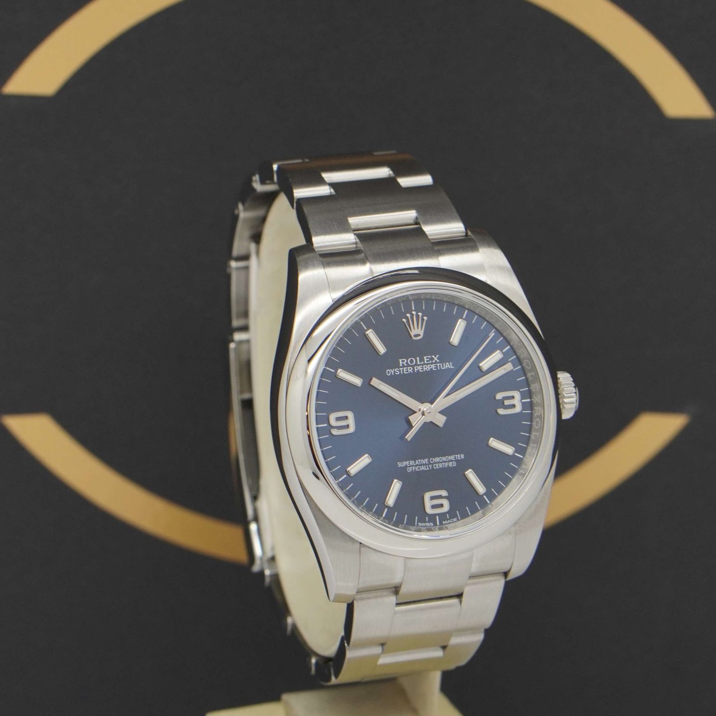 Rolex Oyster Perpetual 36 116000 (2018) - Blauw wijzerplaat 36mm Staal (2/7)