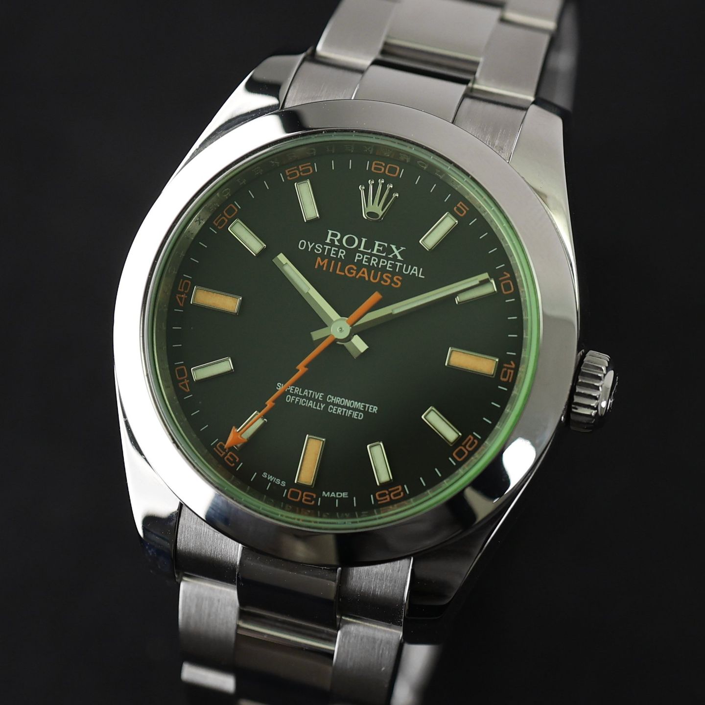 Rolex Milgauss 116400GV (2011) - 40mm Staal (5/6)