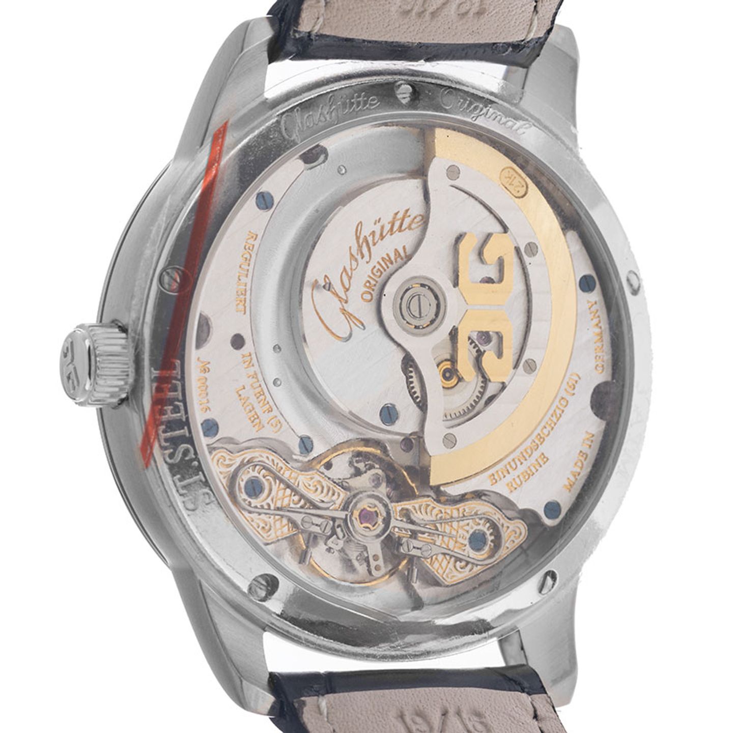 Glashütte Original PanoReserve 1-90-03-02-02-04 (2007) - Silver dial 39 mm Steel case (6/7)