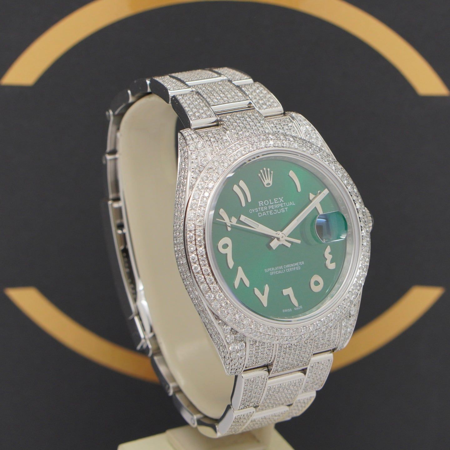 Rolex Datejust 41 126300 (2021) - Groen wijzerplaat 41mm Staal (3/7)