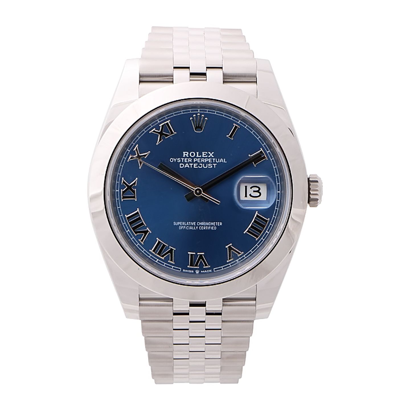 Rolex Datejust 41 126300 (2024) - Blauw wijzerplaat 41mm Staal (1/4)