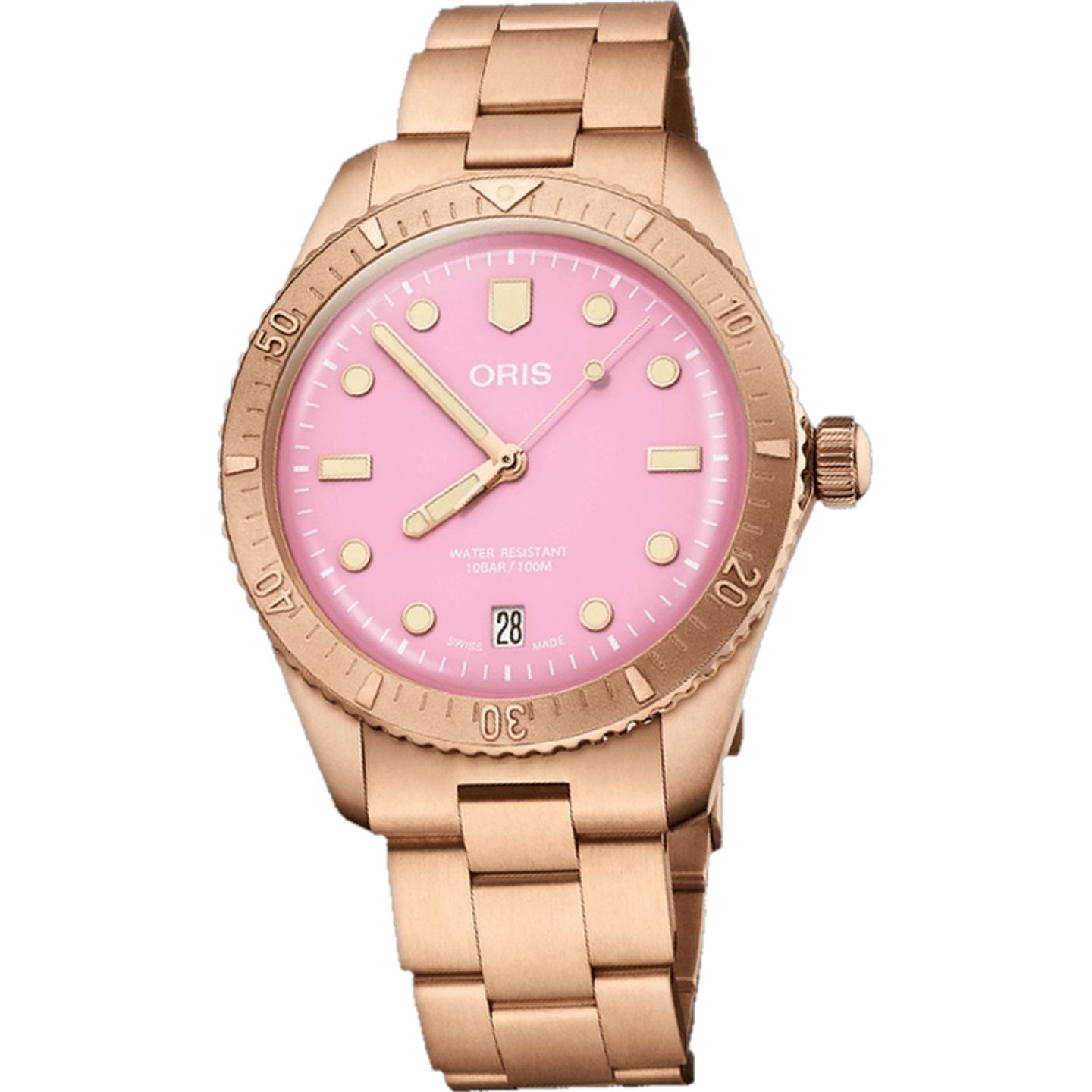 Oris Divers Sixty Five 01 733 7771 3158-07 8 19 15 (2026) - Rood wijzerplaat 38mm Brons (1/1)