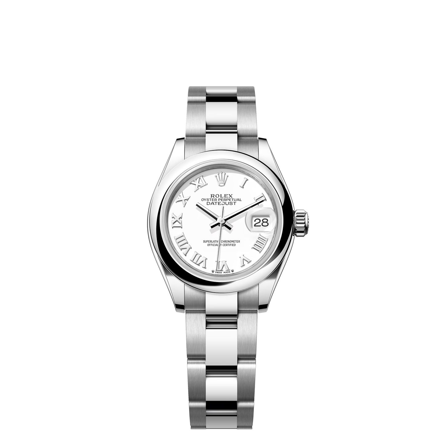 Rolex Lady-Datejust 279160 (2024) - Wit wijzerplaat 28mm Staal (1/1)