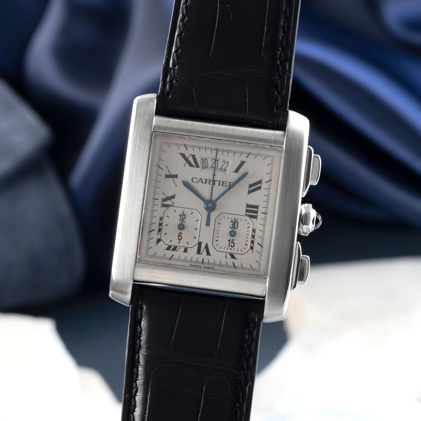 Cartier Pasha W3013456 (2002) - 35mm Geelgoud (3/8)