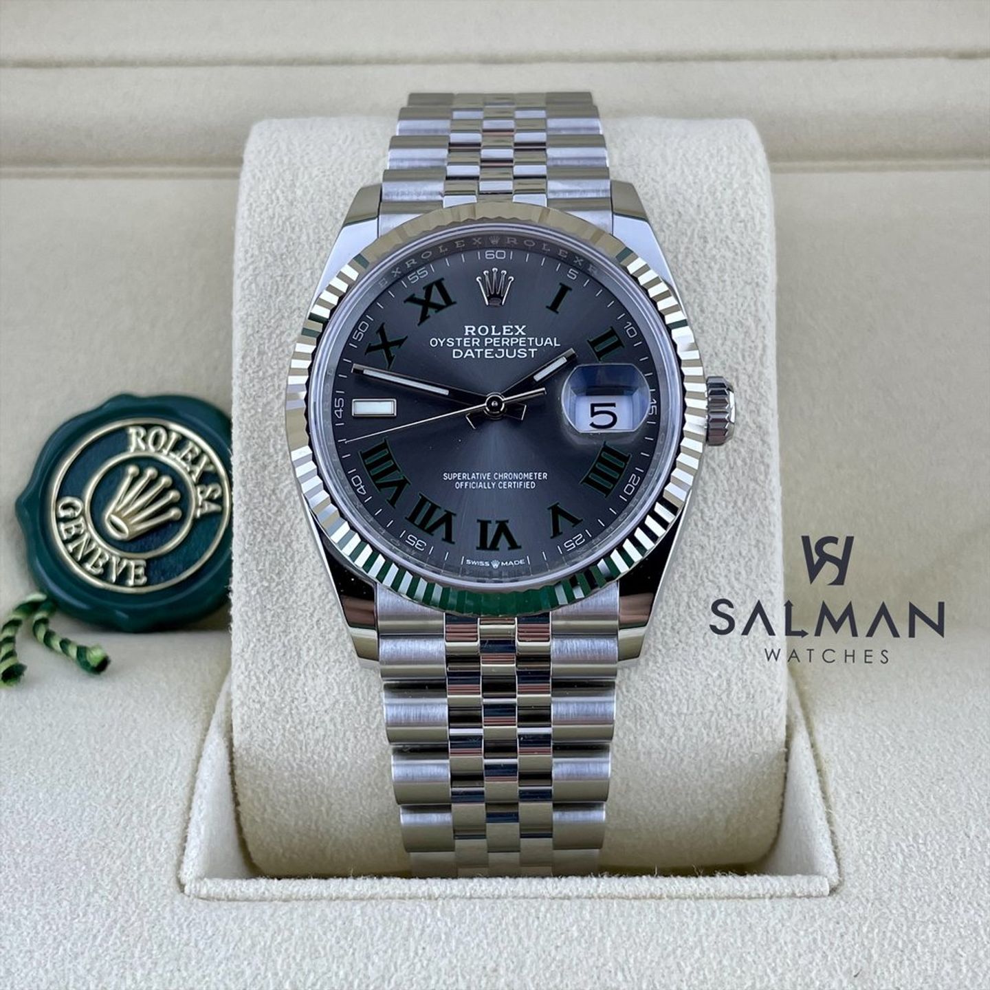 Rolex Datejust 36 126234 (2024) - Grey dial 36 mm Steel case (1/4)