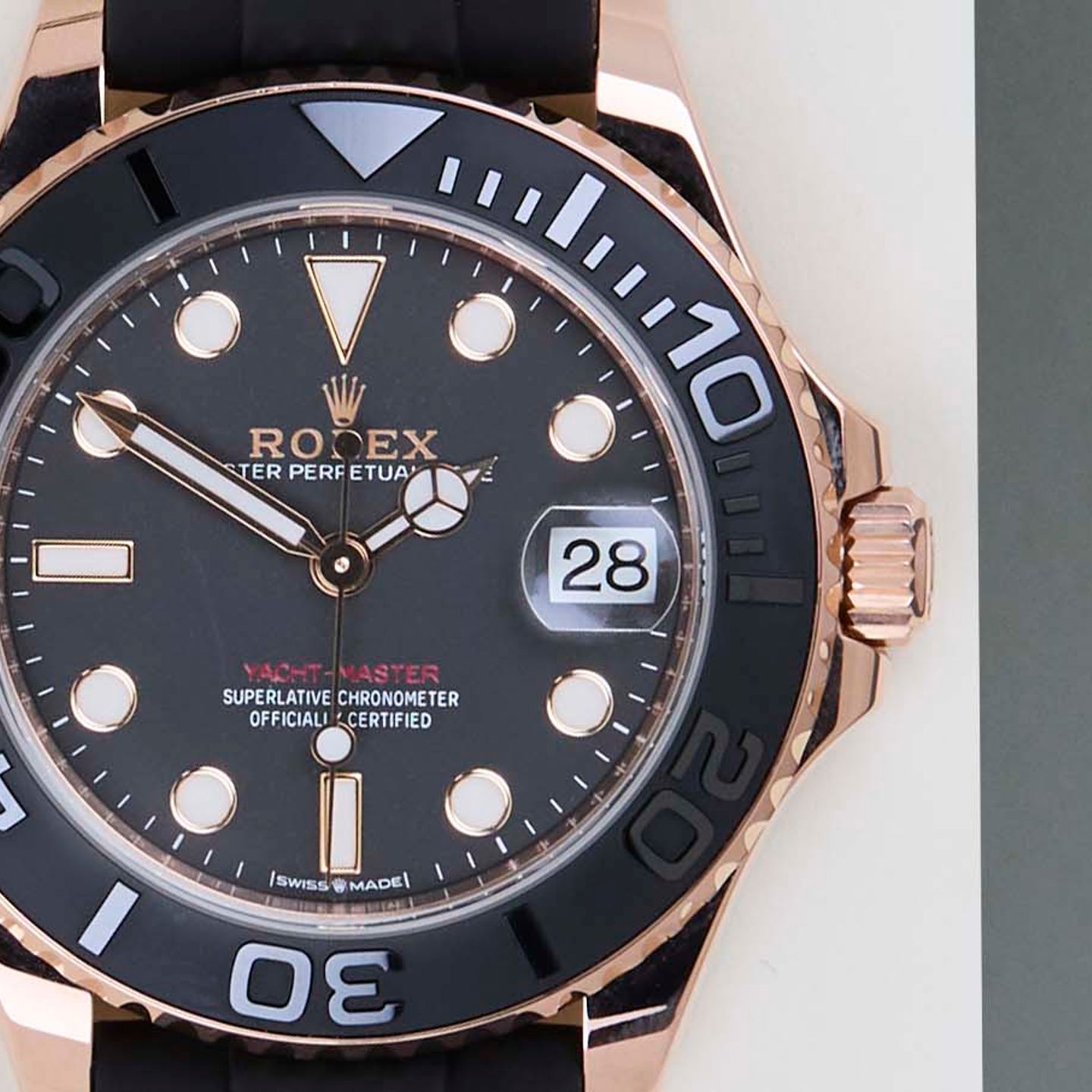 Rolex Yacht-Master 37 268655 (2019) - Black dial 37 mm Rose Gold case (5/8)