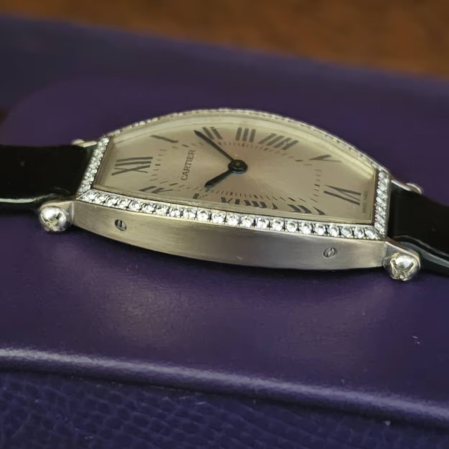 Cartier Tonneau 2711 (2000) - Unknown dial 42 mm White Gold case (2/4)