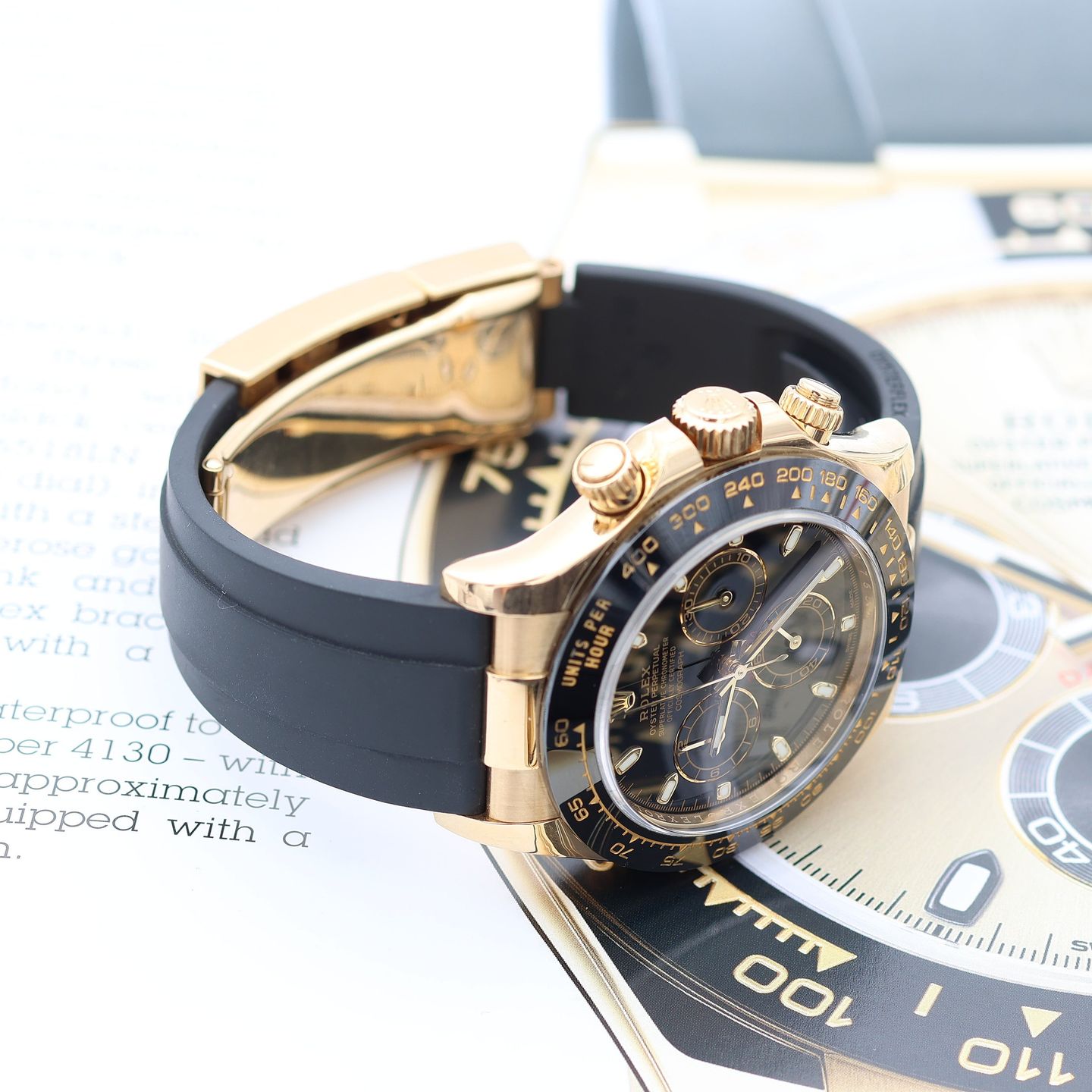 Rolex Daytona 116518LN (Onbekend (willekeurig serienummer)) - Zwart wijzerplaat 40mm Geelgoud (8/8)