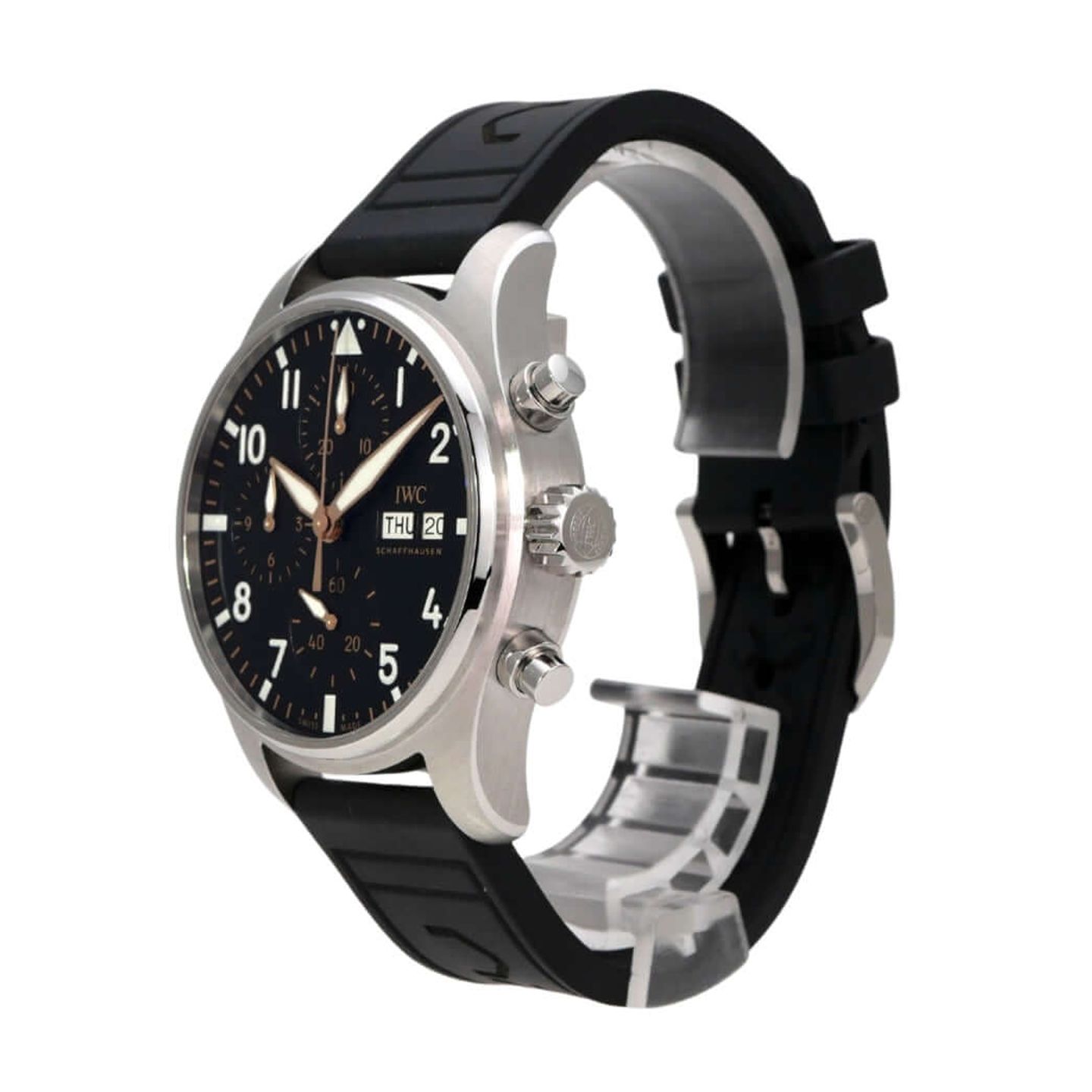 IWC Pilot Chronograph IW388116 (2025) - Black dial 41 mm Steel case (3/8)