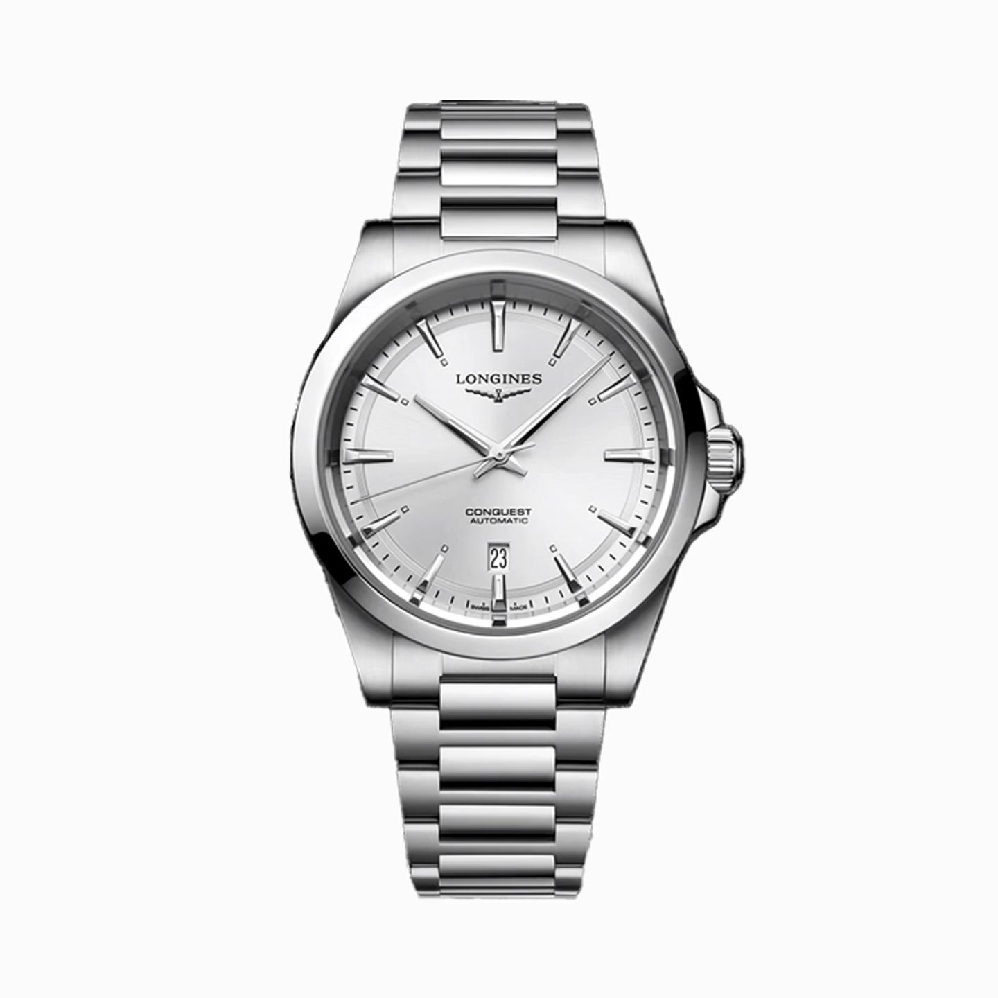 Longines Conquest L3.830.4.72.6 (2025) - Zilver wijzerplaat 41mm Staal (1/1)