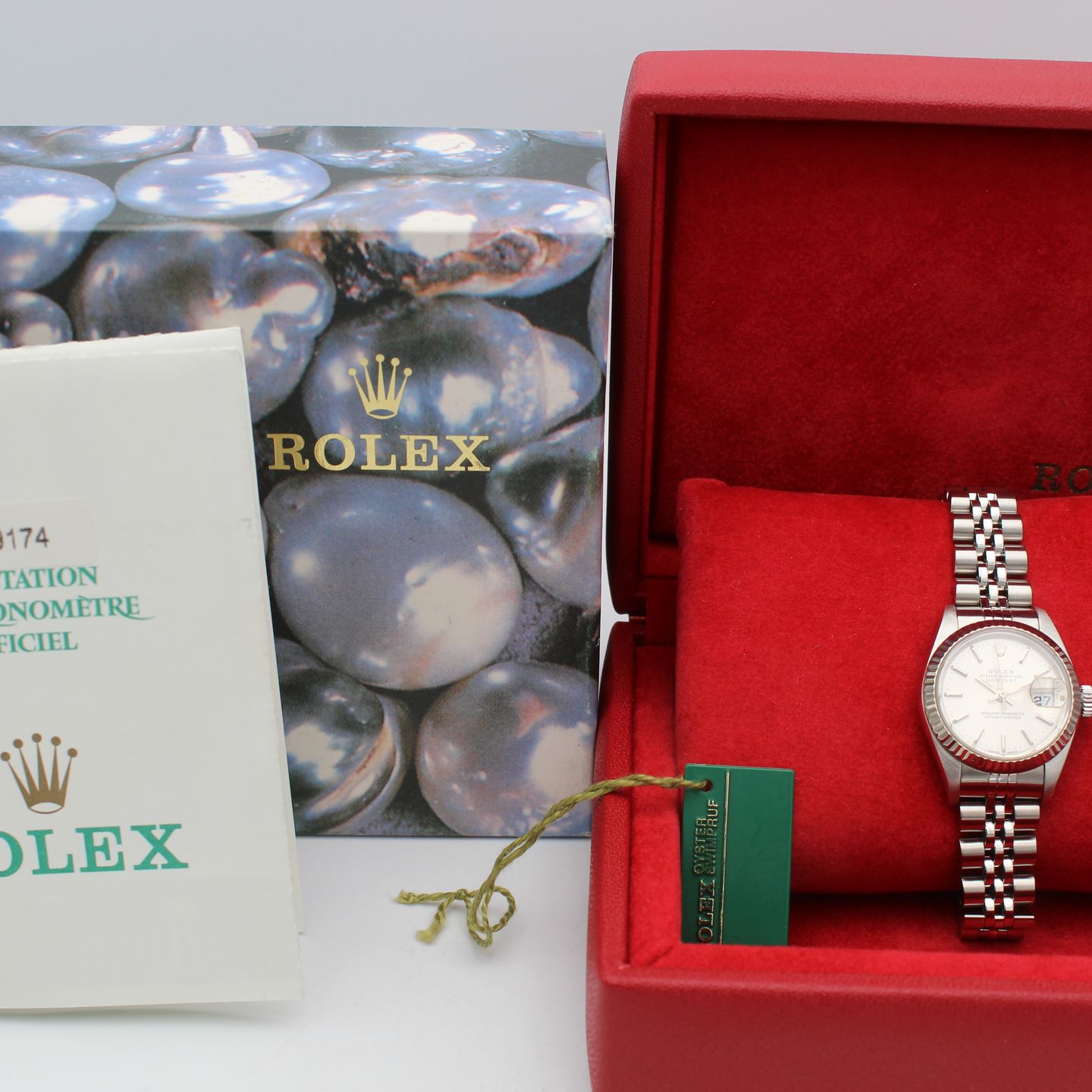 Rolex Lady-Datejust 79174 (2002) - Zilver wijzerplaat 26mm Staal (2/8)