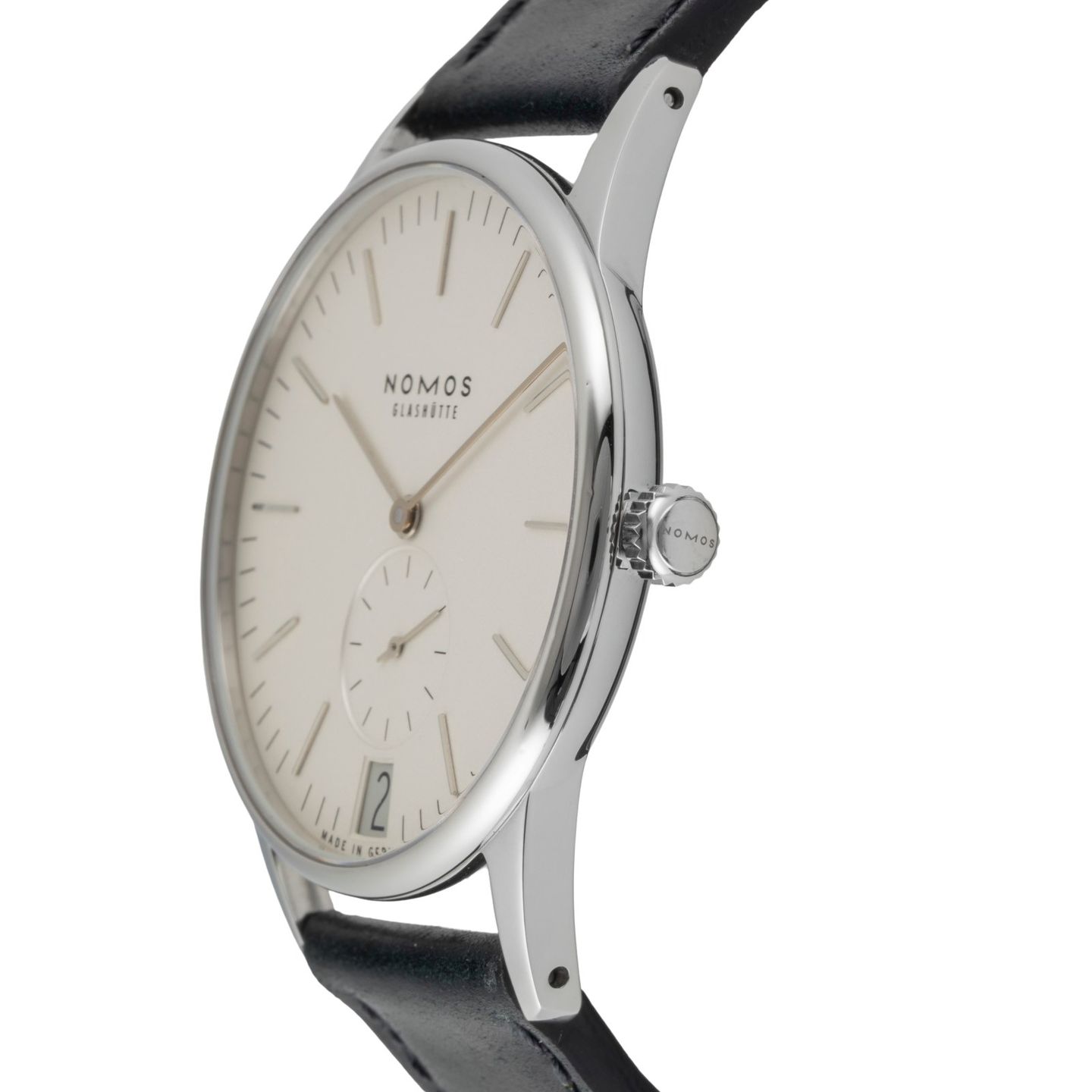 NOMOS Orion Datum 381 (2022) - Wit wijzerplaat 38mm Staal (6/8)