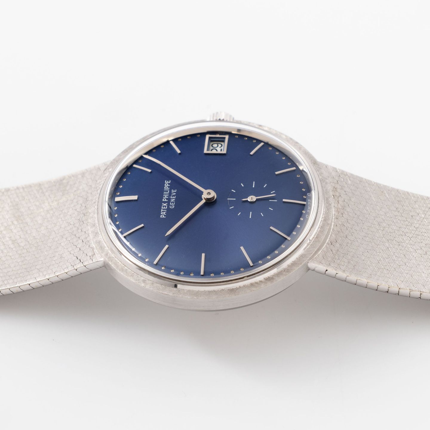 Patek Philippe Calatrava 3445/6 (1970) - Blauw wijzerplaat 35mm Witgoud (6/8)