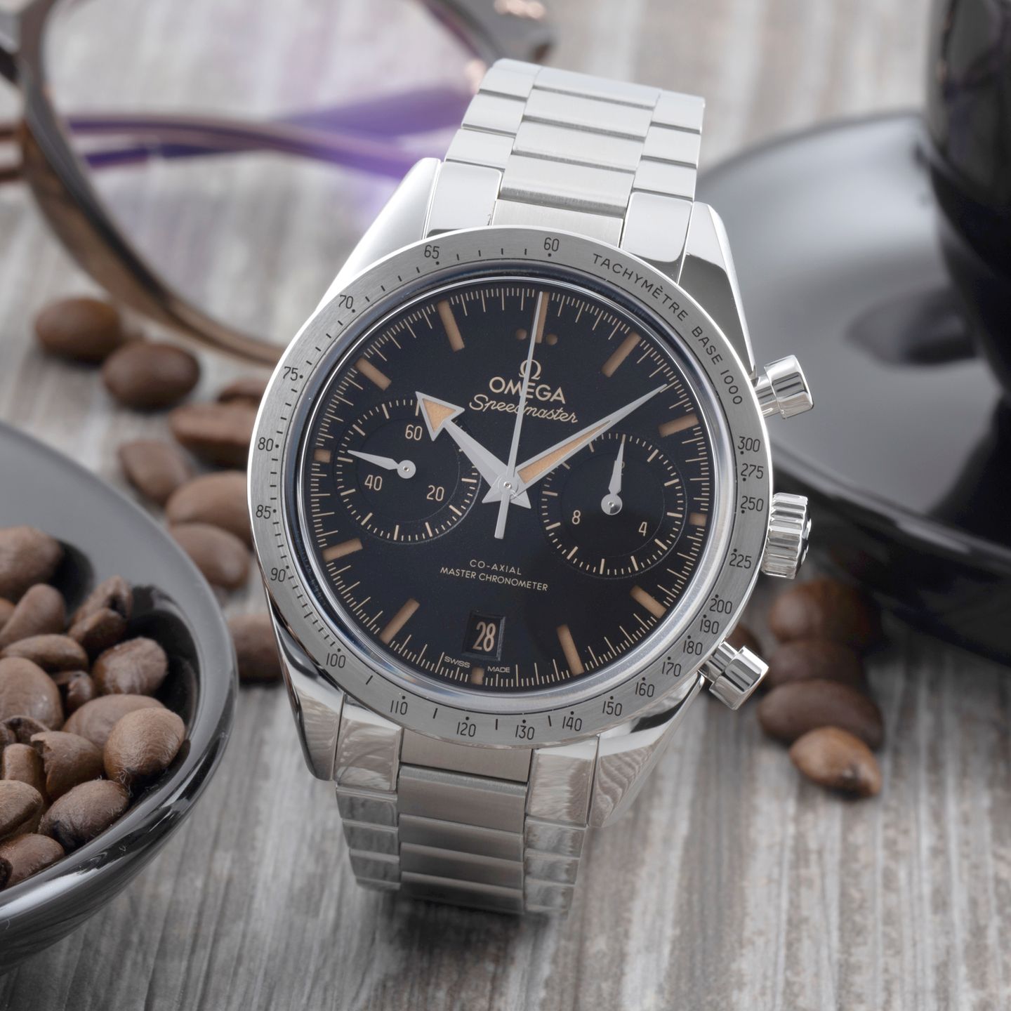 Omega Speedmaster '57 332.10.41.51.01.001 (Unknown (random serial)) - Black dial 41 mm Steel case (1/8)
