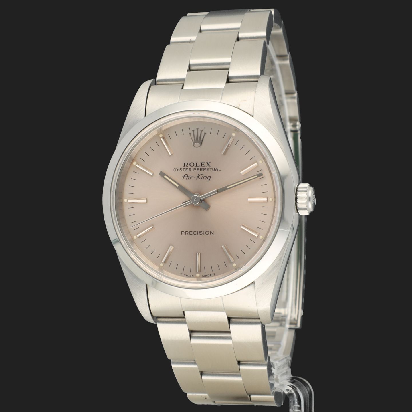 Rolex Air-King 14000 (1994) - Zilver wijzerplaat 34mm Staal (1/8)