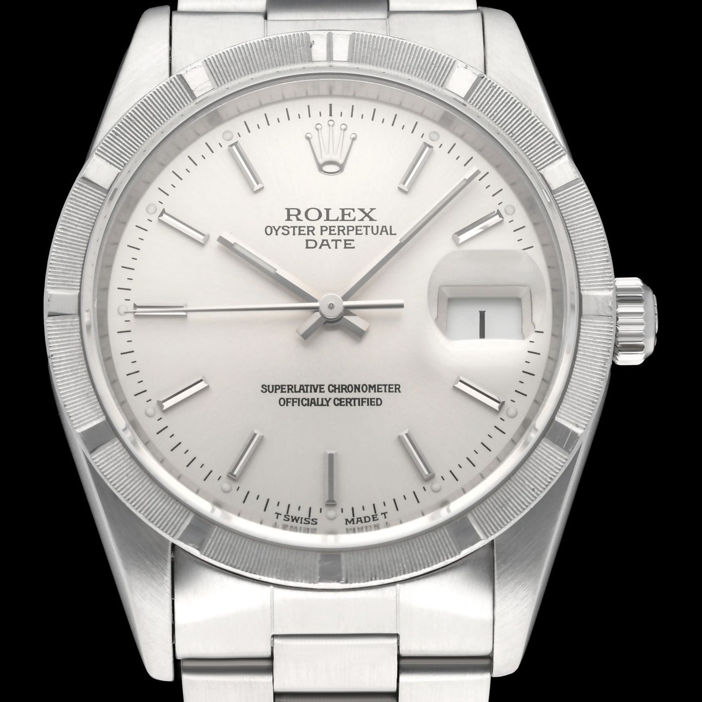 Rolex Oyster Perpetual Date 15210 (1996) - 34 mm Steel case (1/7)
