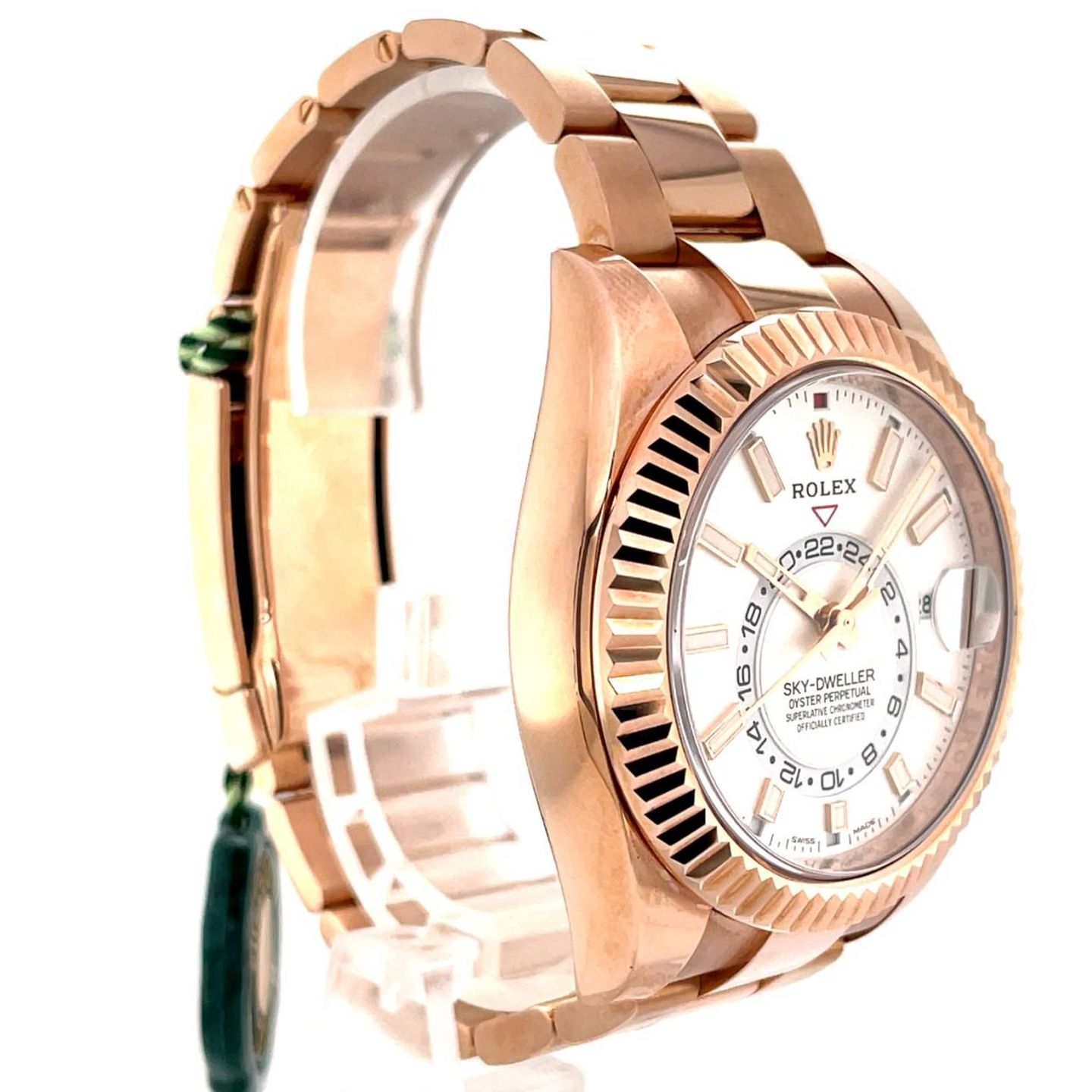 Rolex Sky-Dweller 326935 (2021) - Silver dial 42 mm Rose Gold case (5/5)