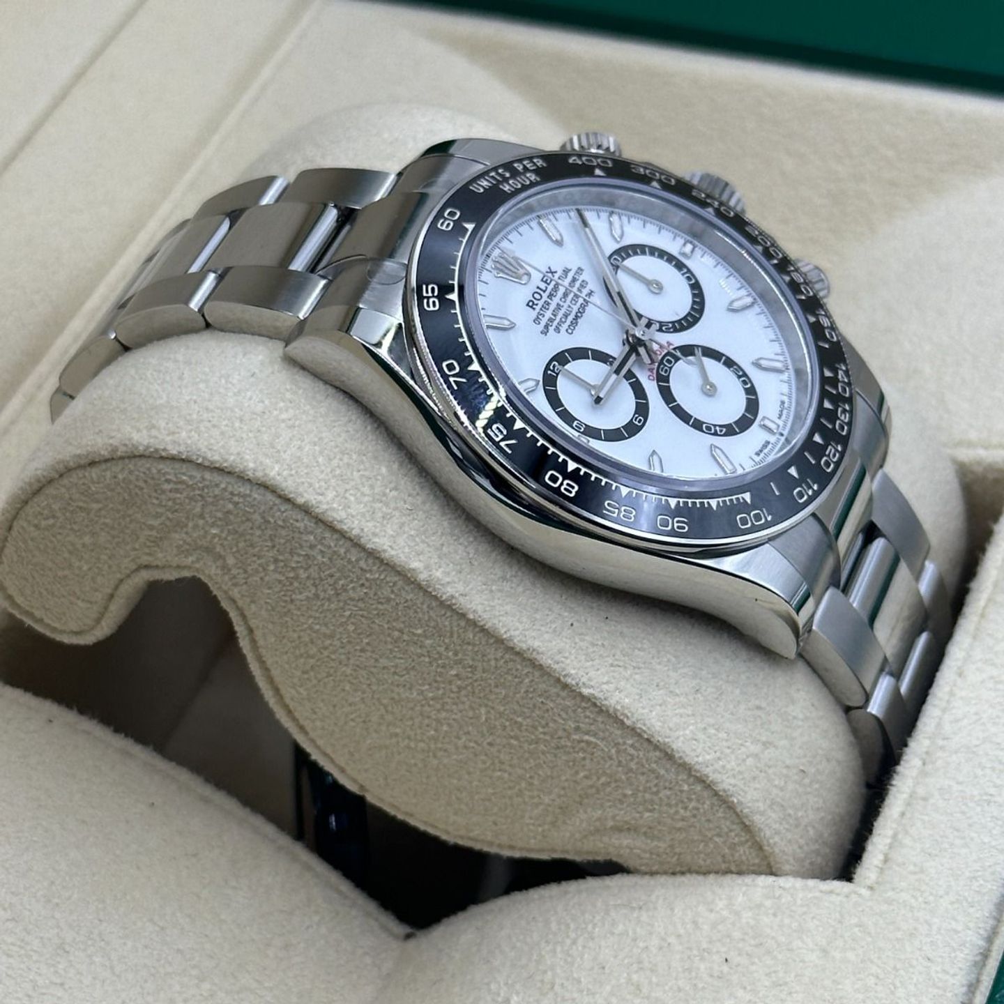 Rolex Daytona 126500LN (Onbekend (willekeurig serienummer)) - Wit wijzerplaat 40mm Staal (7/8)