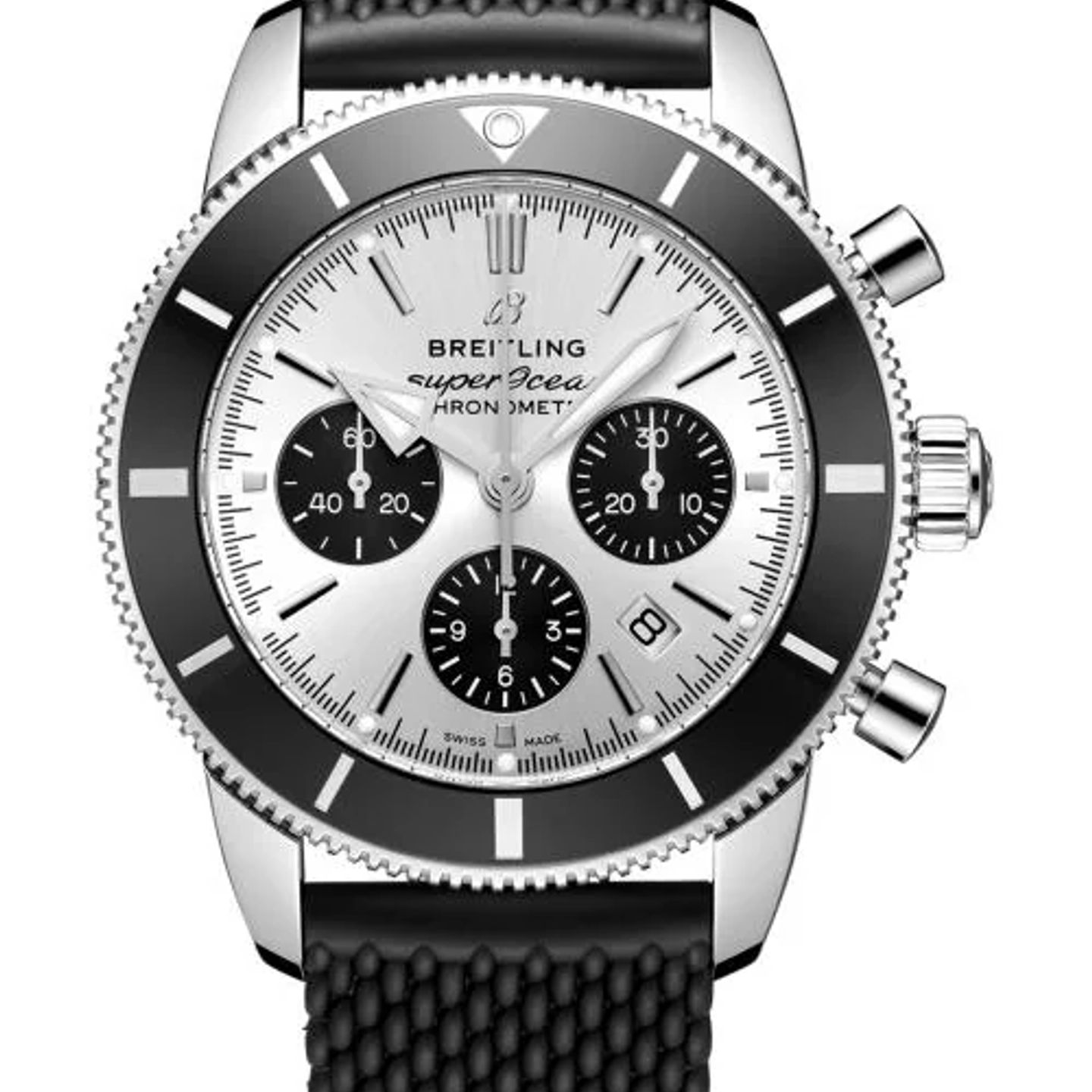 Breitling Superocean Heritage II Chronograph AB0162121G1S1 (2026) - Zilver wijzerplaat 44mm Staal (1/1)