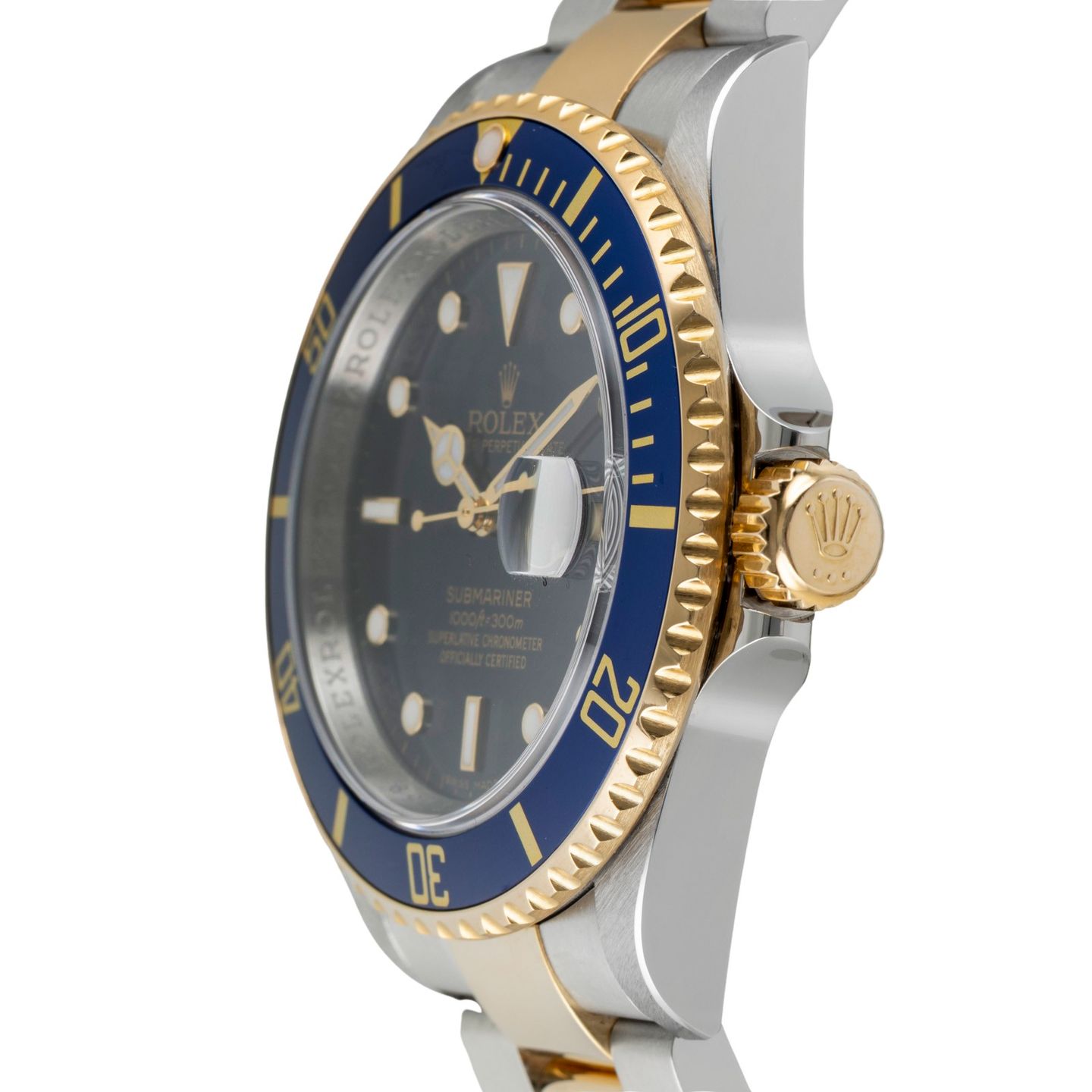 Rolex Submariner Date 16613 BLACK TIFFANY TRITIUM (Unknown (random serial)) - Blue dial 40 mm Steel case (6/8)