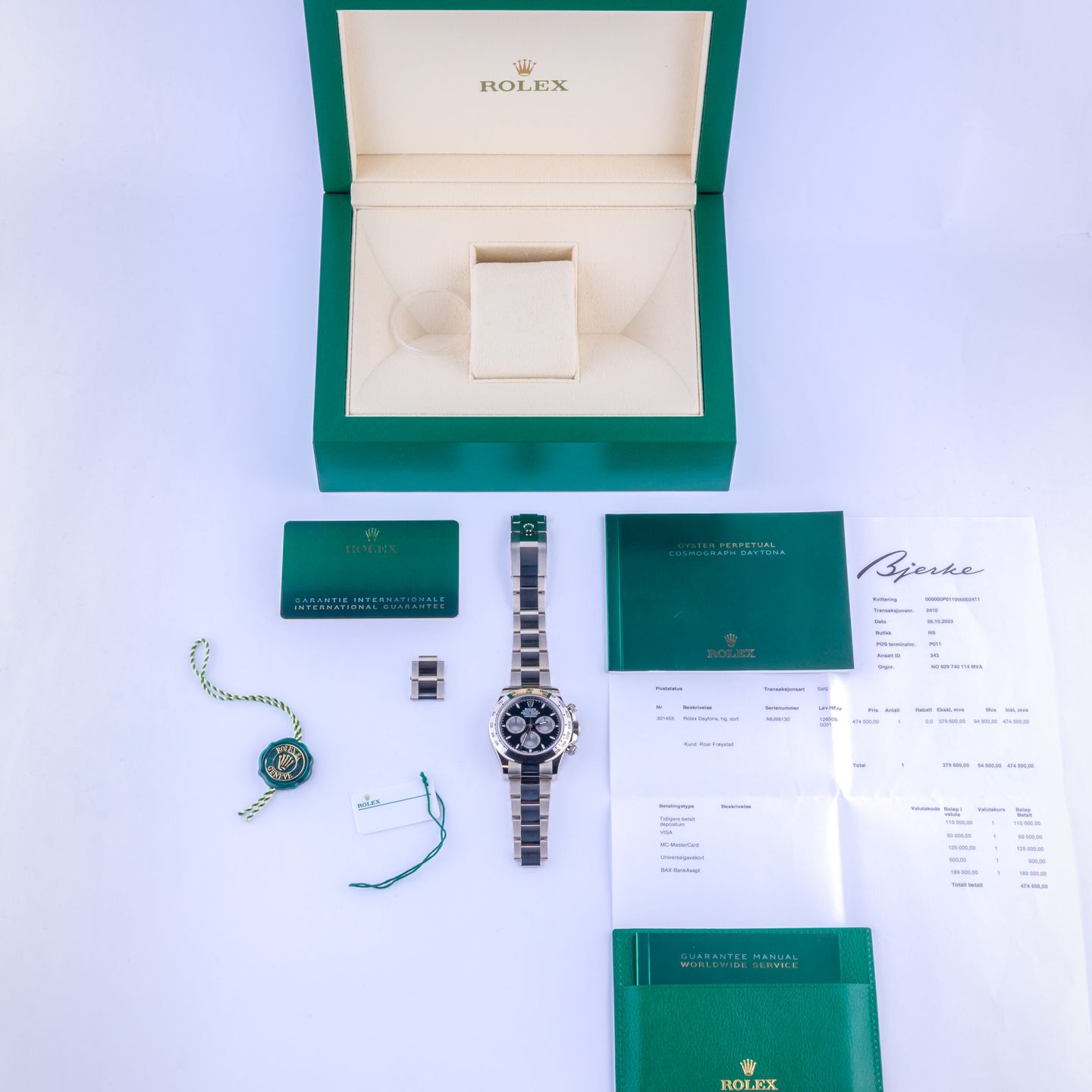 Rolex Daytona 126509 (2023) - 40 mm White Gold case (8/8)