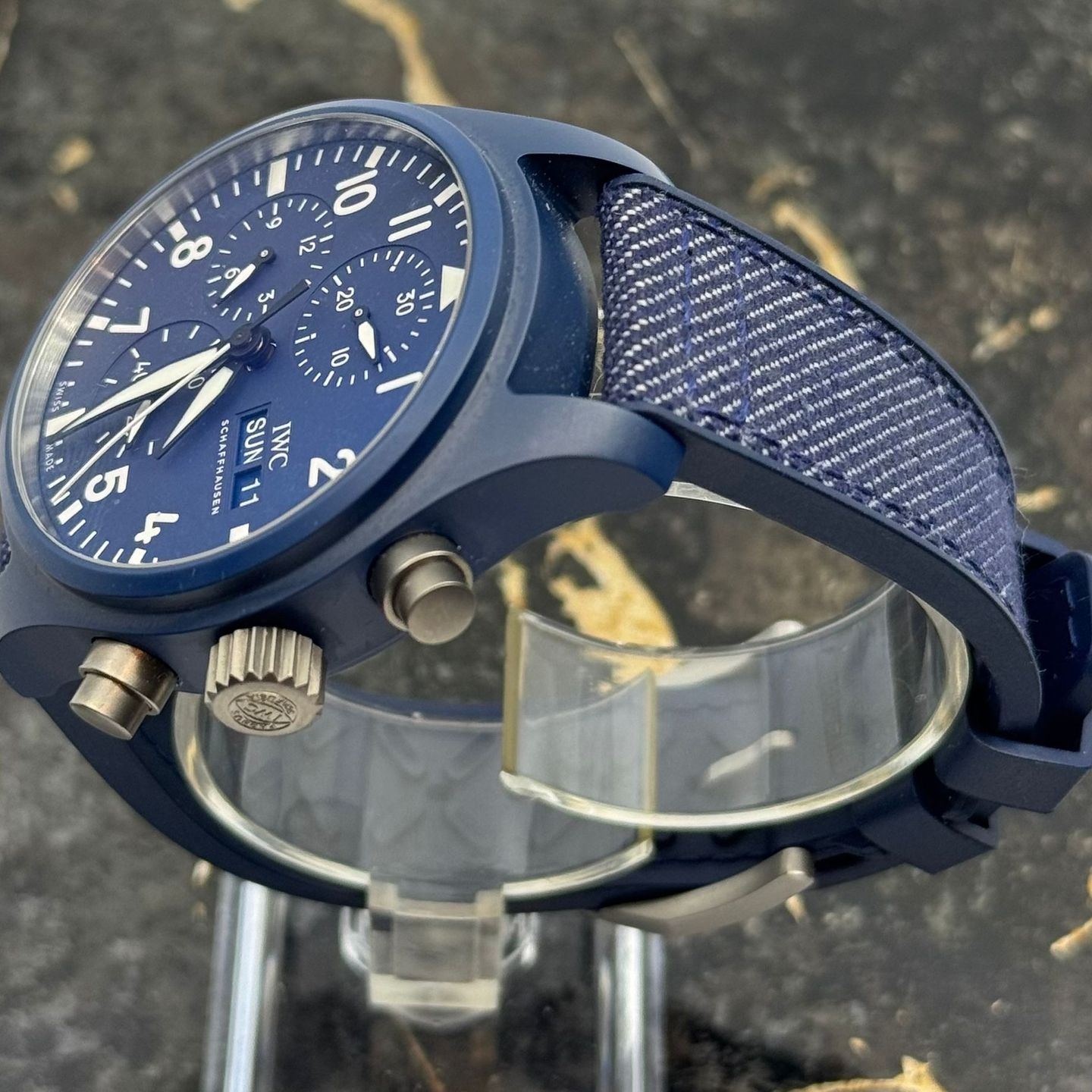 IWC Pilot Chronograph Top Gun IW389404 (2025) - Blauw wijzerplaat 42mm Keramiek (5/8)