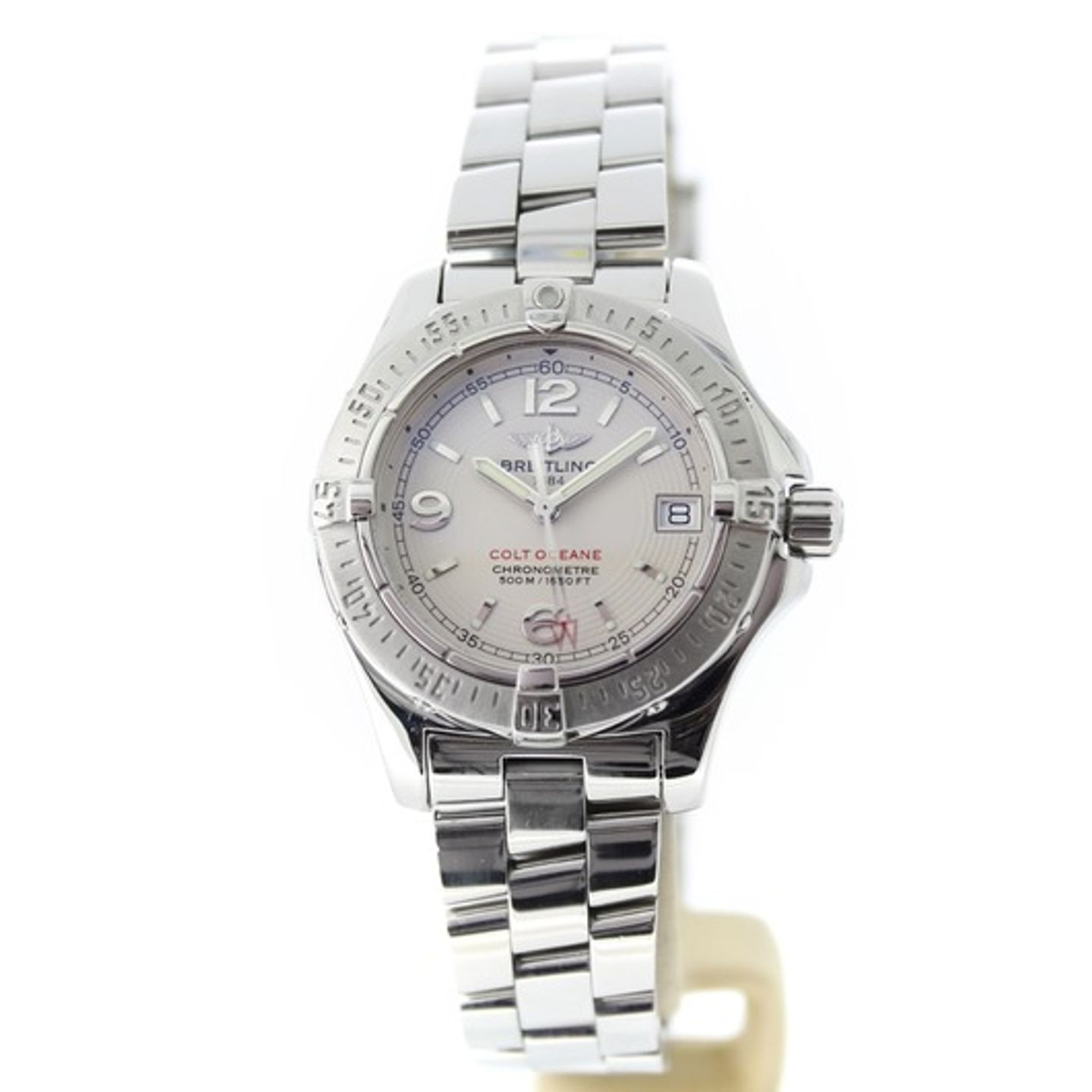 Breitling Colt A77830 (2009) - White dial 33 mm Steel case (3/7)