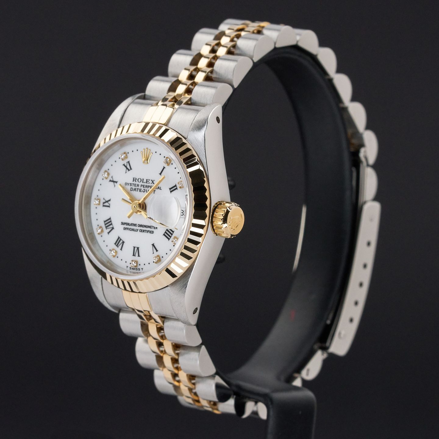 Rolex Lady-Datejust 69173 (1991) - Wit wijzerplaat 26mm Goud/Staal (4/8)