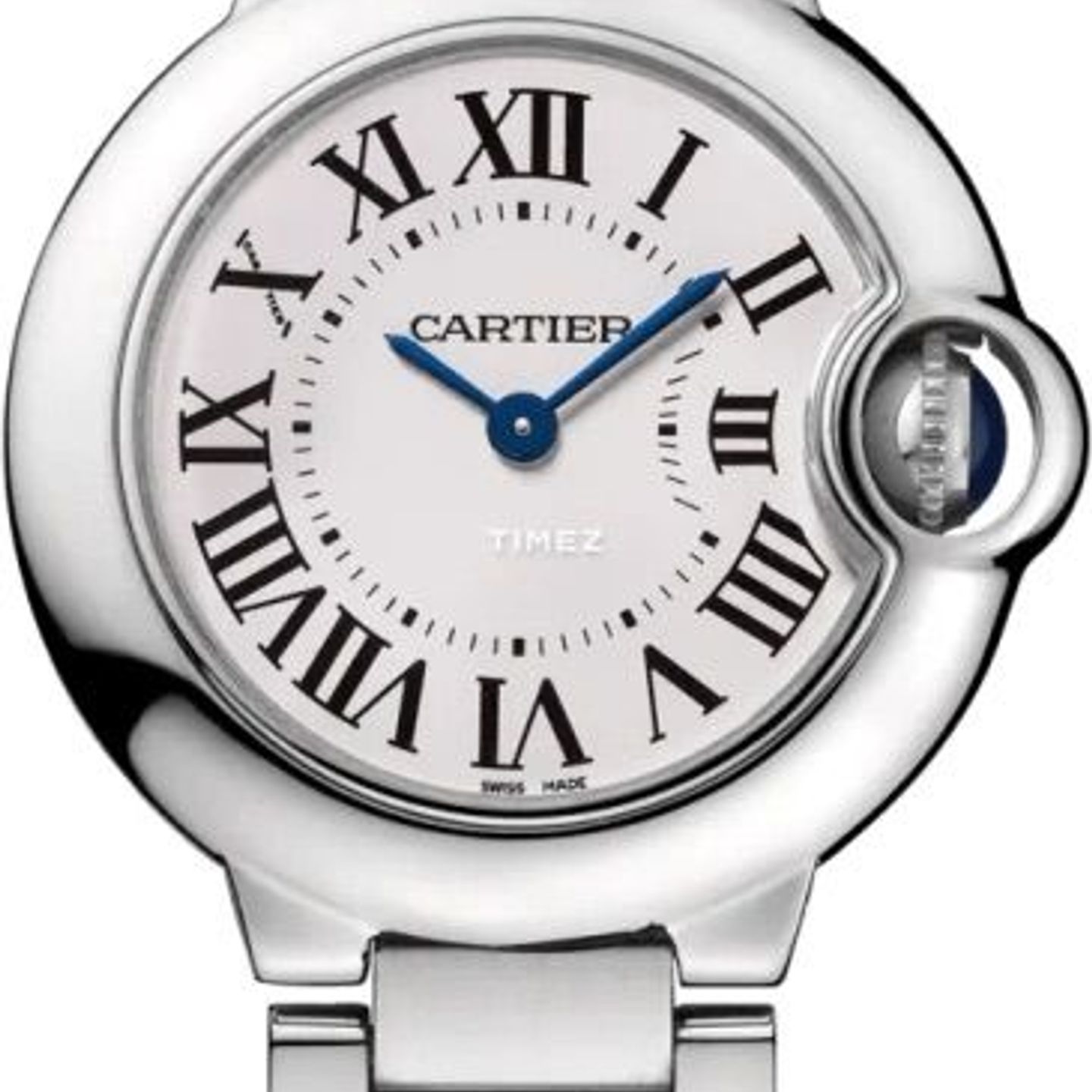 Cartier Ballon Bleu 28mm WSBB0067 (2024) - Zilver wijzerplaat 28mm Staal (1/1)