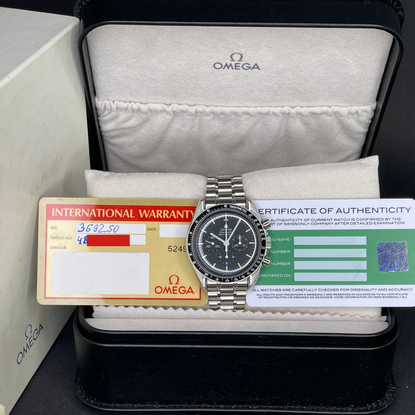 Omega Speedmaster Professional Moonwatch 3592.50 (Onbekend (willekeurig serienummer)) - Zwart wijzerplaat 42mm Staal (2/7)