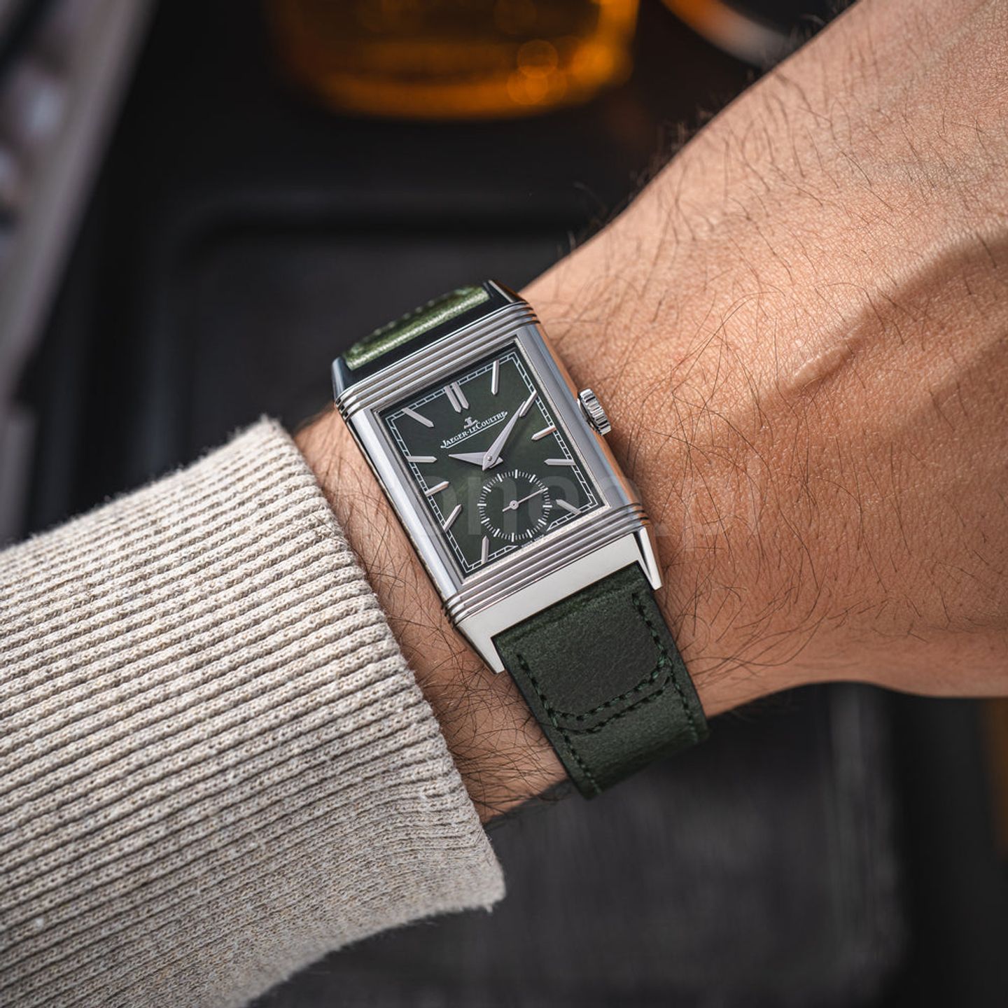 Jaeger-LeCoultre Reverso Q3978430 (2022) - Green dial 27 mm Steel case (3/8)