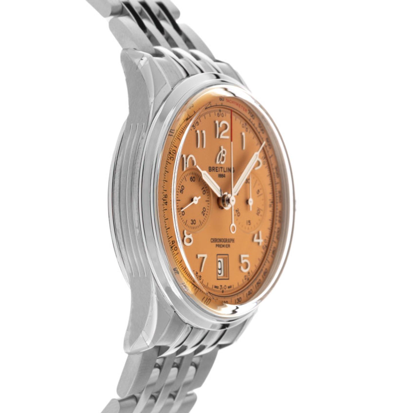 Breitling Premier AB0145331K1A1 (2024) - Pink dial 42 mm Steel case (4/6)