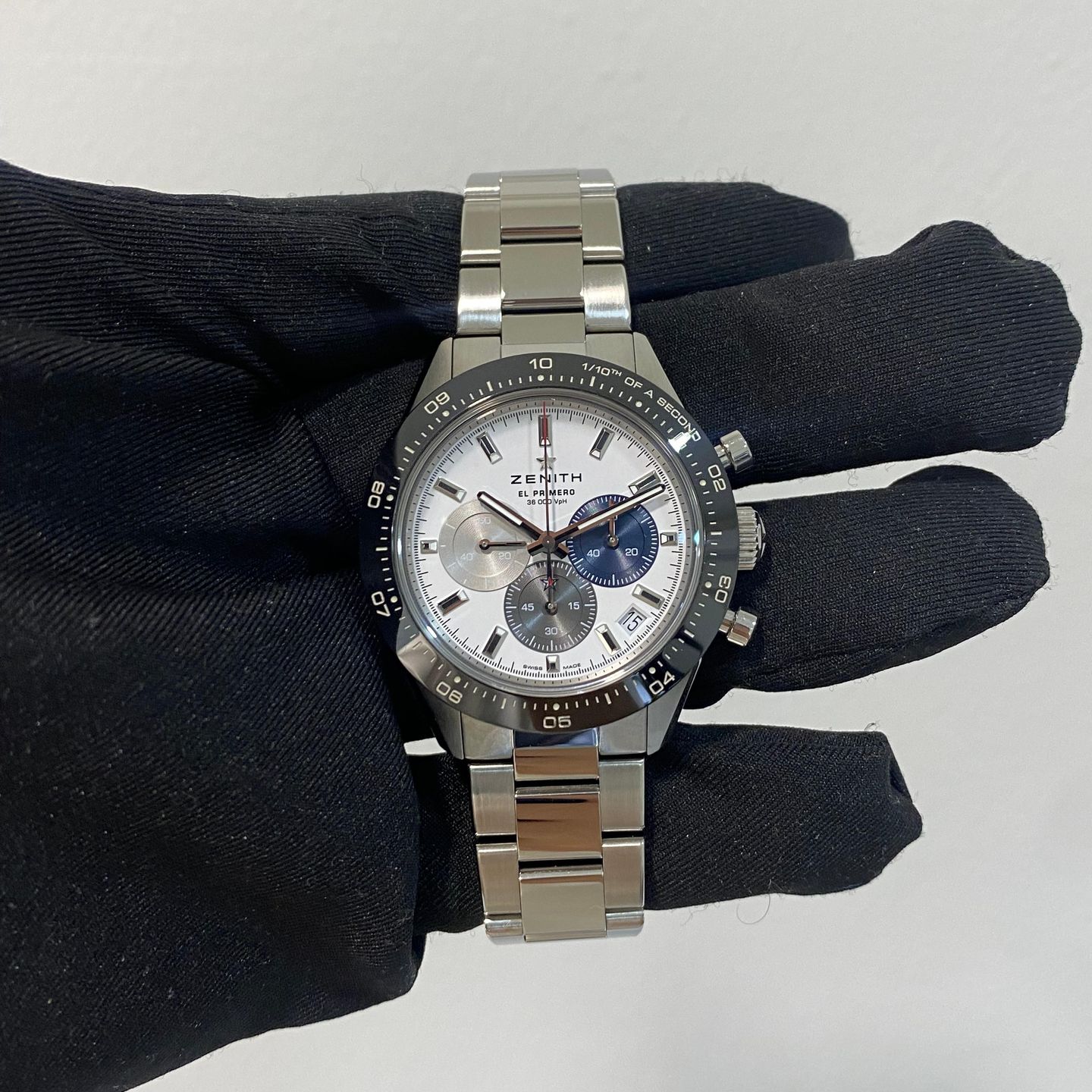 Zenith Chronomaster Sport 03.3100.3600/69.M3100 (2020) - White dial 41 mm Steel case (1/8)