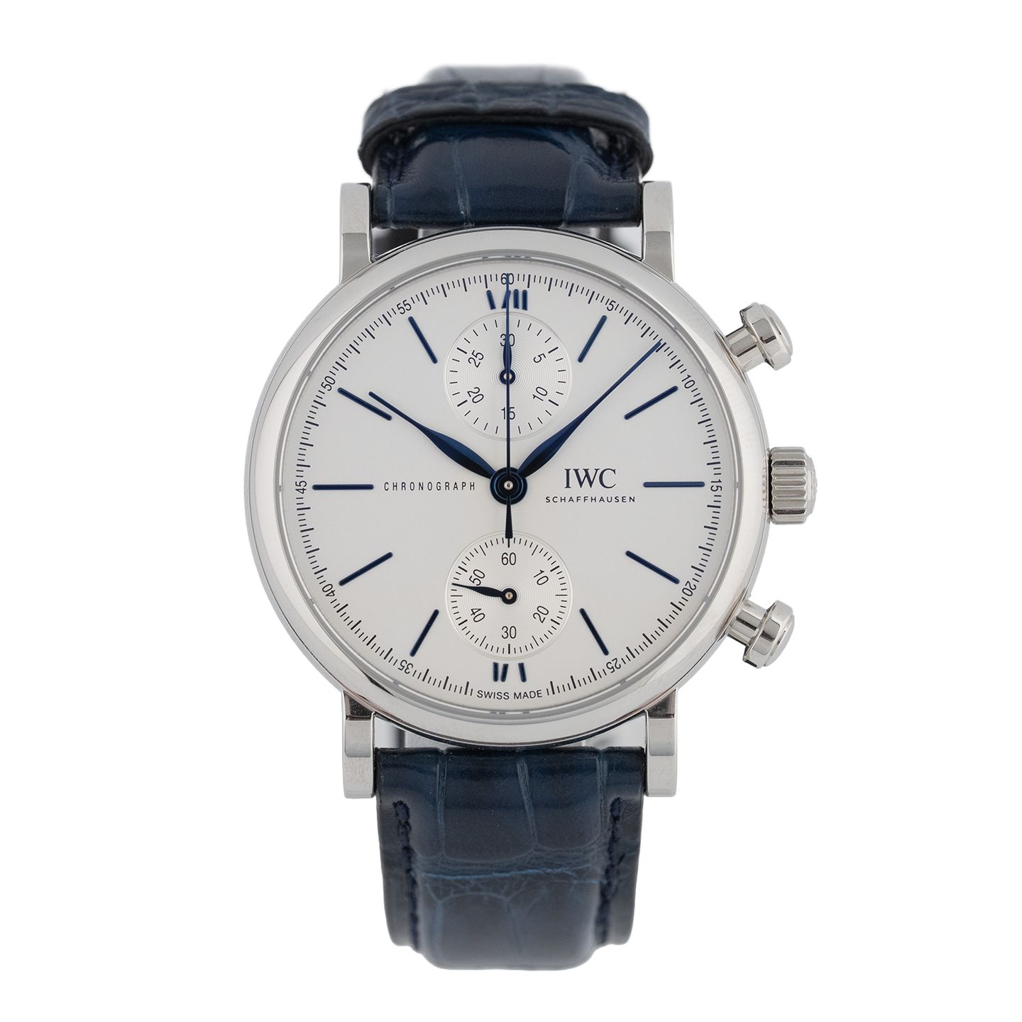 IWC Portofino Chronograph IW391407 (2022) - Zilver wijzerplaat 39mm Staal (1/7)