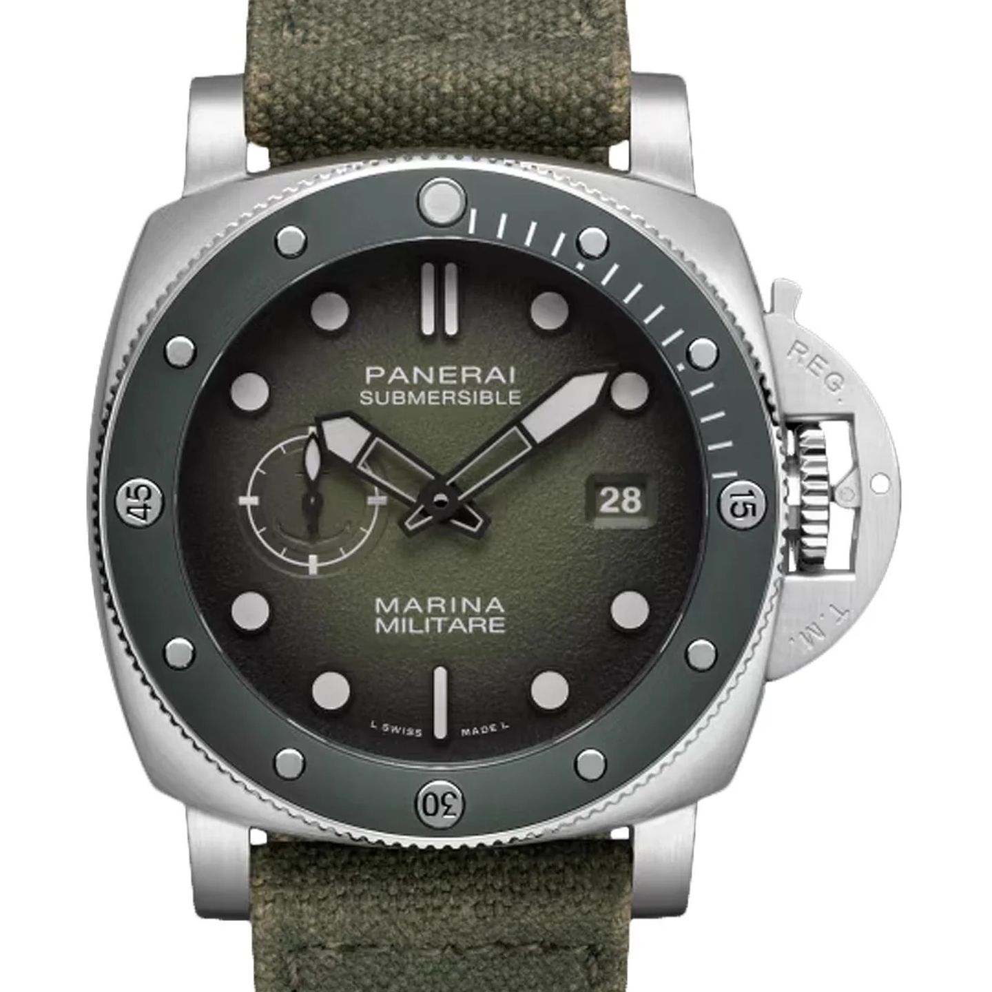 Panerai Submersible PAM01697 (2026) - Groen wijzerplaat 44mm Staal (1/1)
