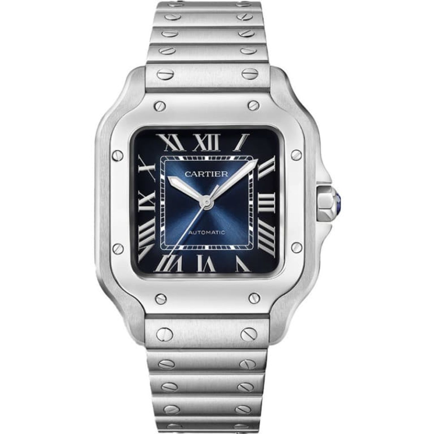 Cartier Santos WSSA0063 (2024) - Blauw wijzerplaat 35mm Staal (1/1)