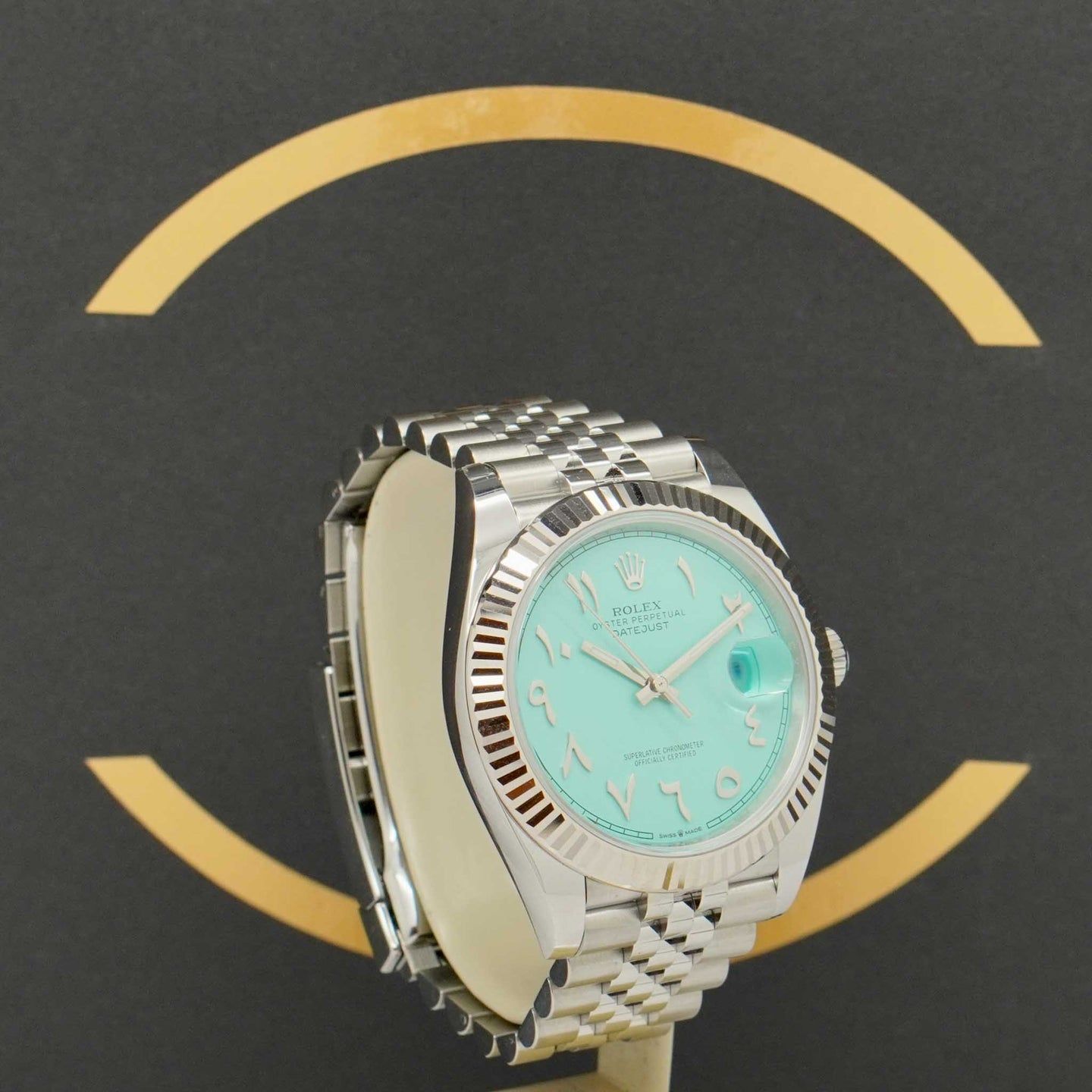 Rolex Datejust 41 126334 (2024) - Turquoise wijzerplaat 41mm Staal (2/7)