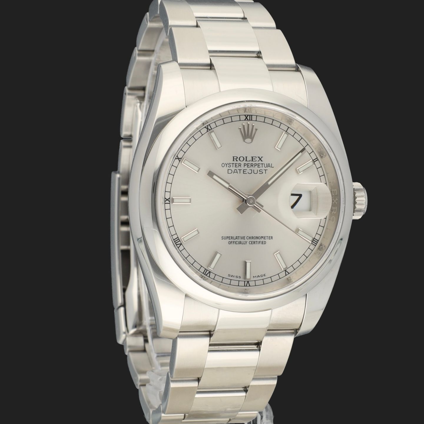 Rolex Datejust 36 116200 (2019) - Silver dial 36 mm Steel case (4/8)