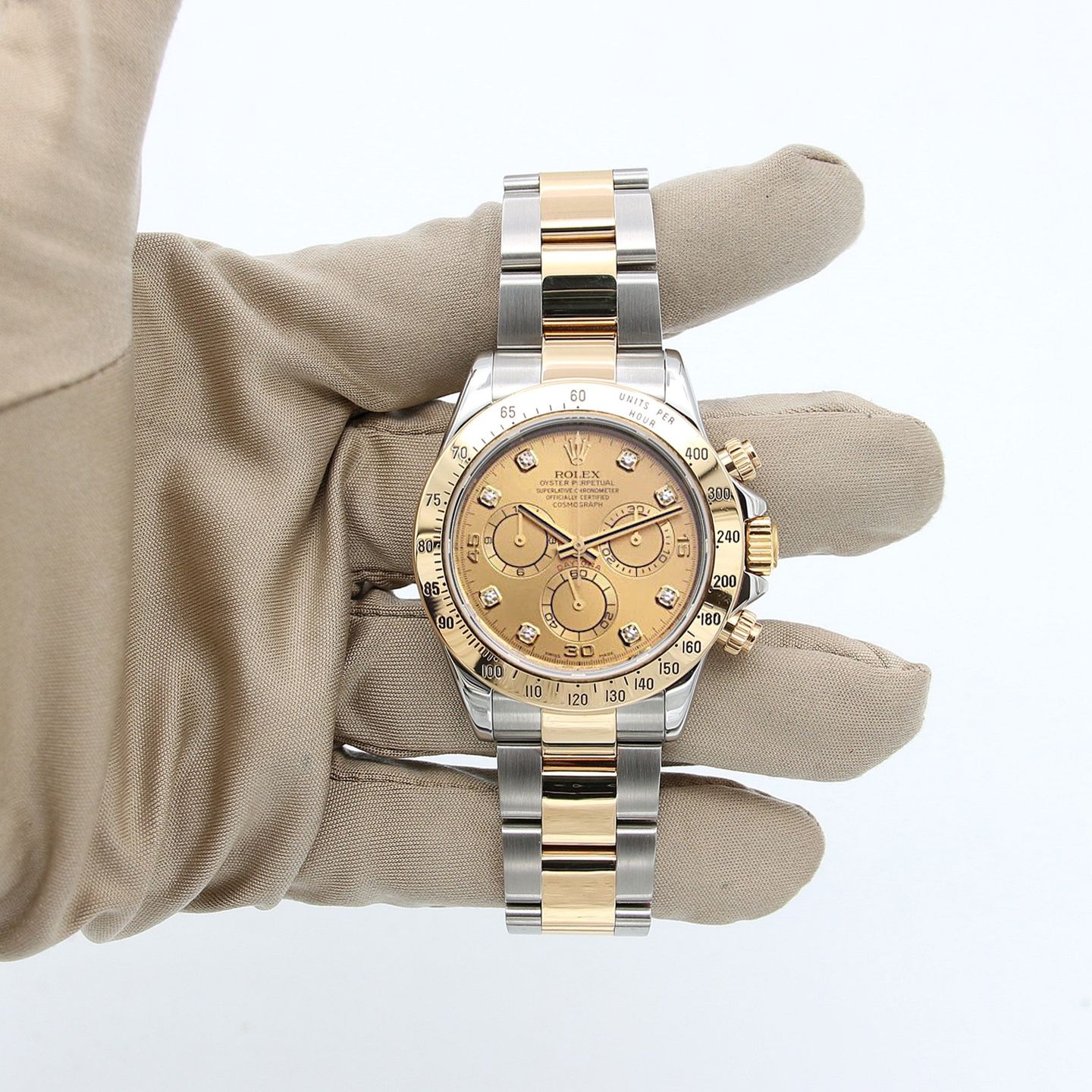 Rolex Daytona 116523 (Onbekend (willekeurig serienummer)) - 40mm Goud/Staal (7/8)