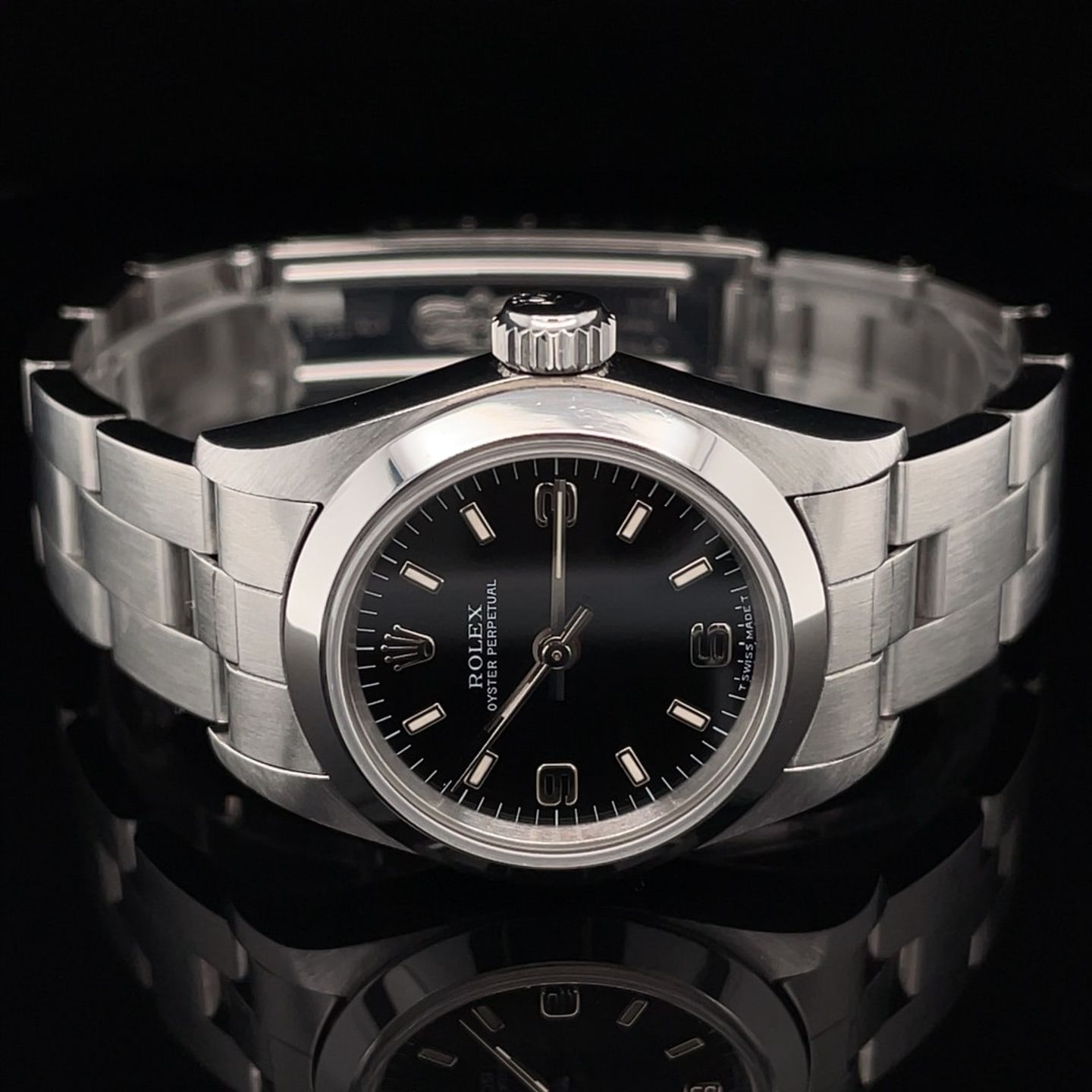 Rolex Oyster Perpetual 67180 (1997) - 26 mm Steel case (1/8)
