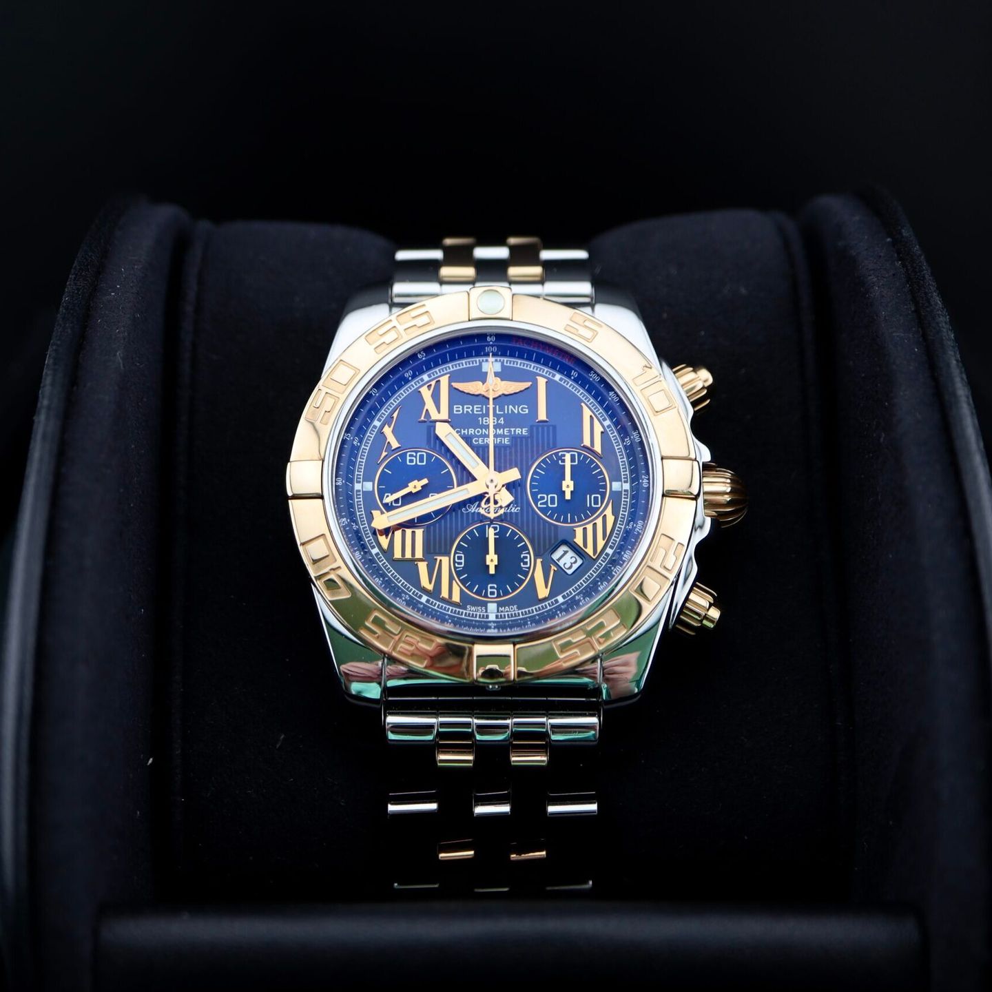 Breitling Chronomat 44 CB0110121C1C1 (2012) - Blauw wijzerplaat 44mm Staal (1/7)