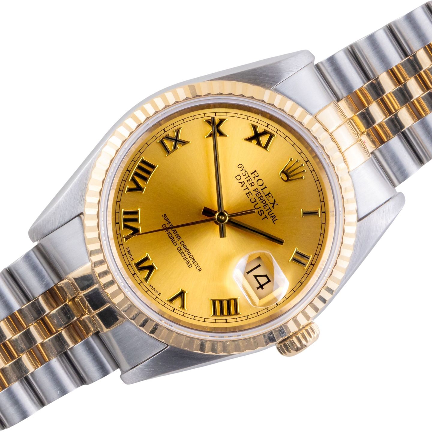 Rolex Datejust 36 16233 (1991) - 36 mm Gold/Steel case (1/8)